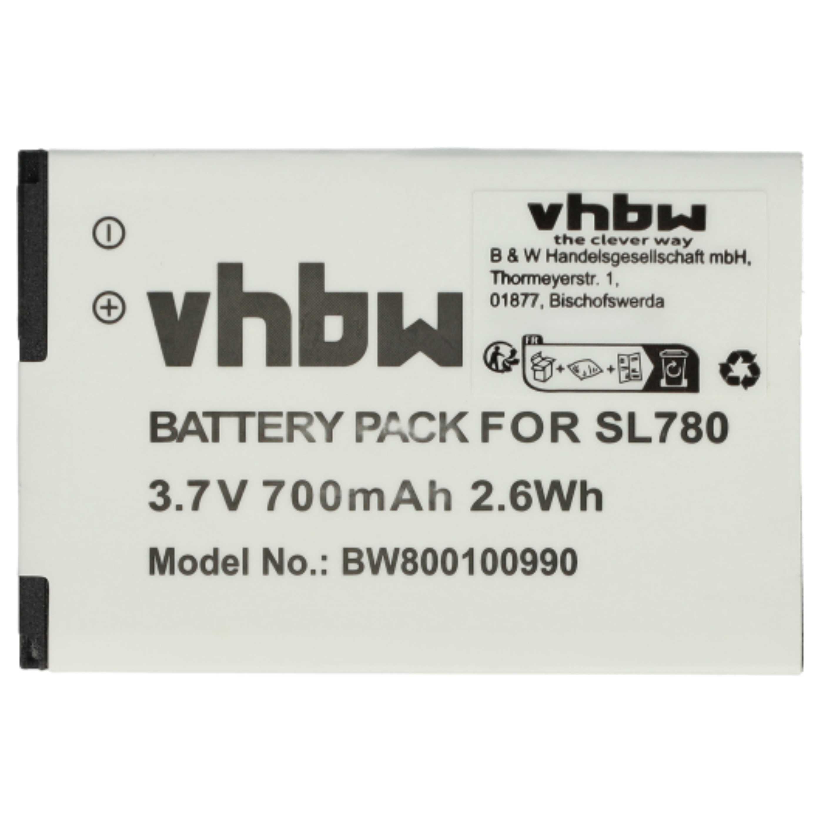 Akku (10 Stück) als Ersatz für Siemens Gigaset 4250366817255, S30852-D2152-X1 - 700mAh 3,7V Li-Ion