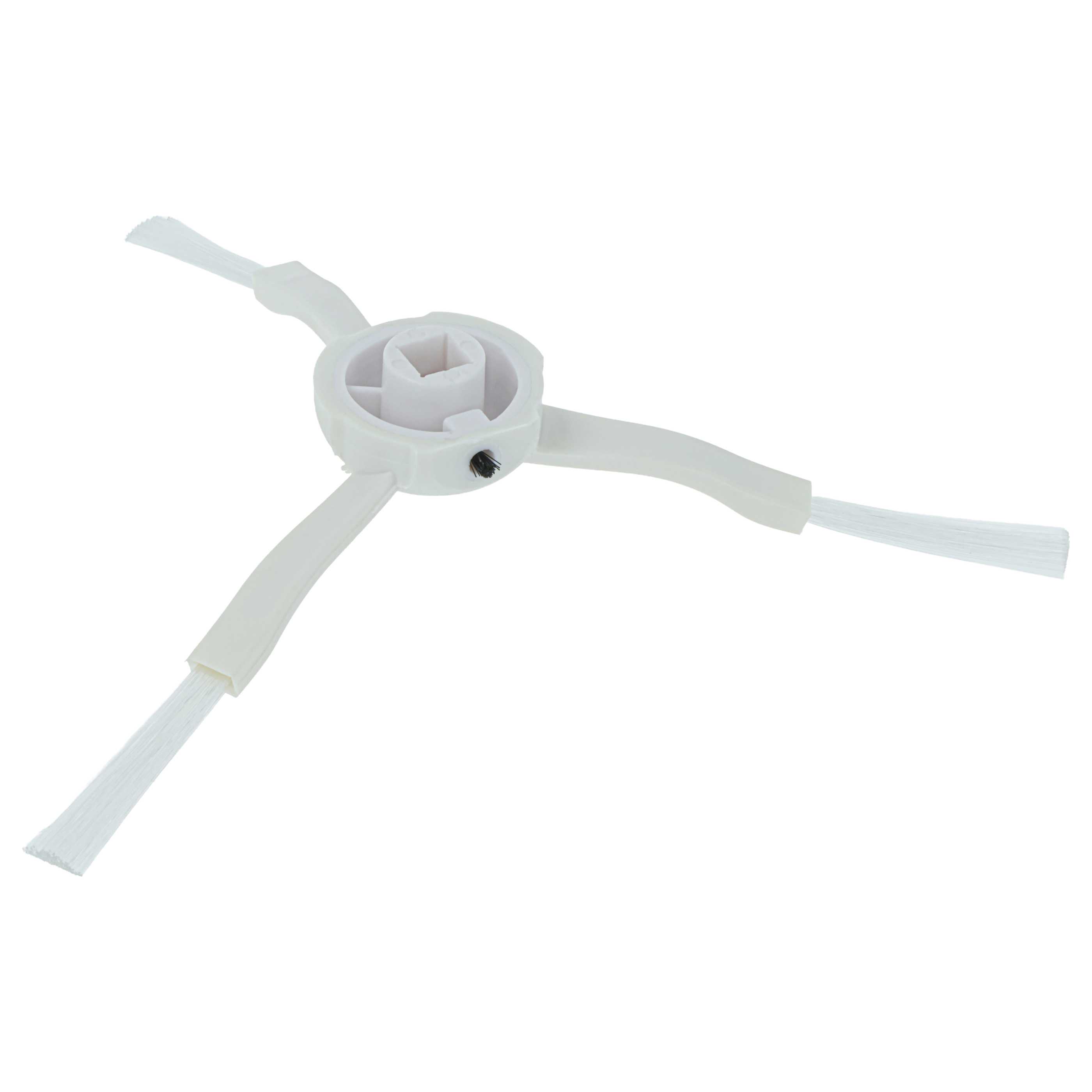 4x Side Brush suitable for Dreame, Xiaomi Mijia 1C Robot Vacuum Cleaner etc. - 3-armed, white