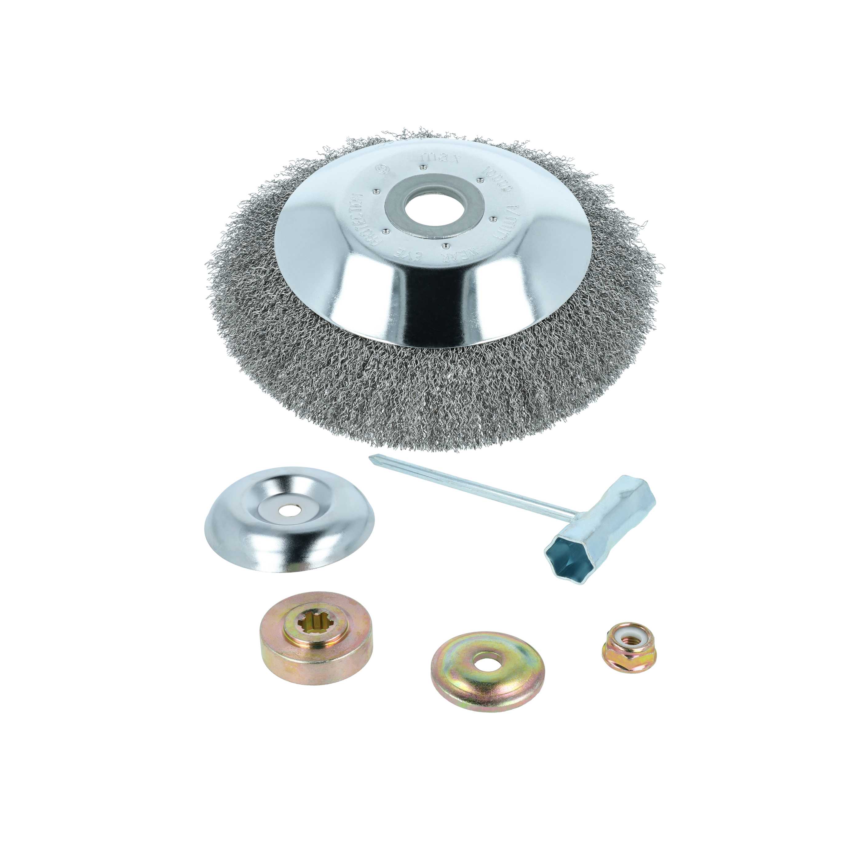 Brosse à désherber douce pour outil, débroussailleuse Dolmar, Honda, Kawasaki, Makita - Maille fine + kit d'ac