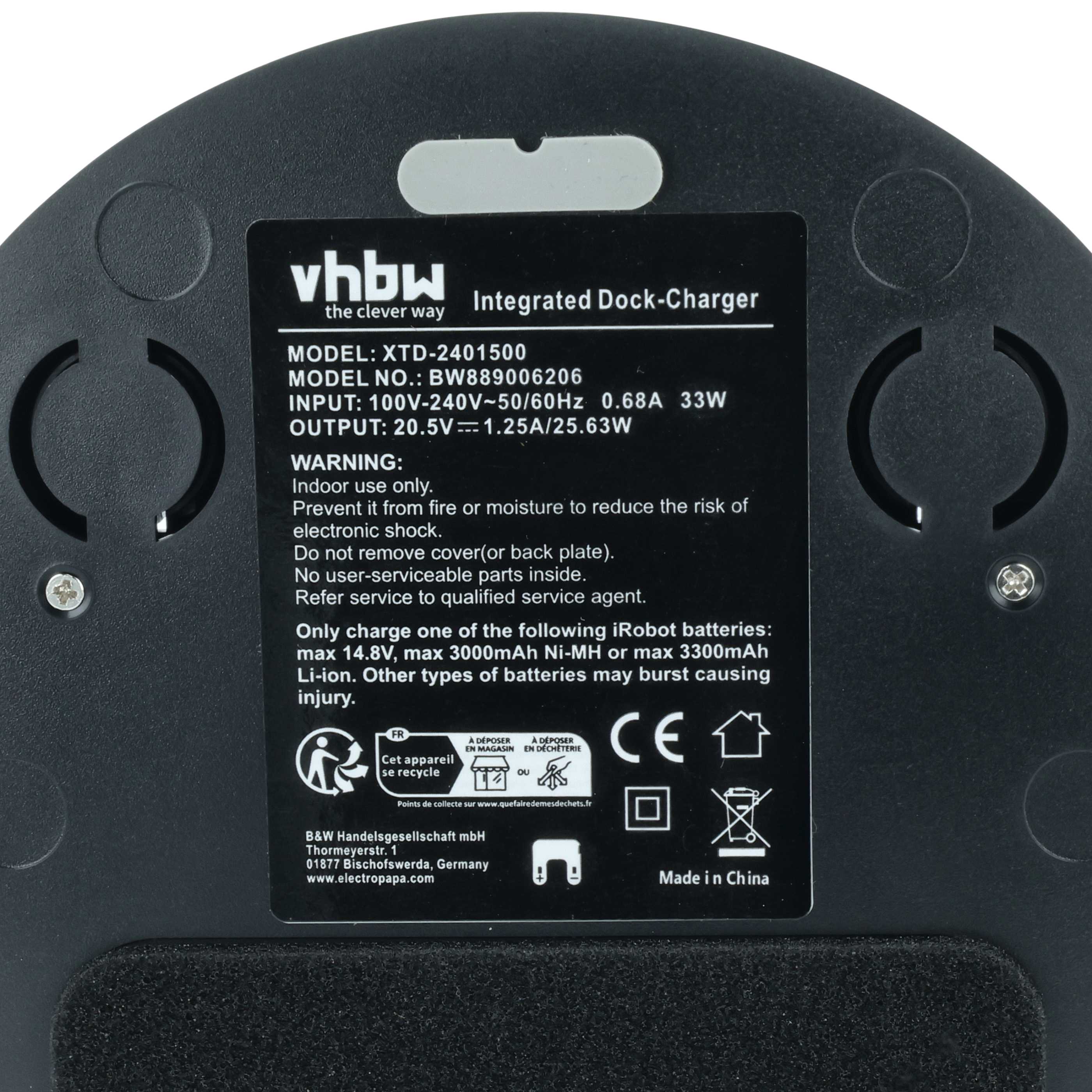 Charging Station suitable for iRobot Roomba 651, 765, 775, 782 Robot Vacuum Cleaner