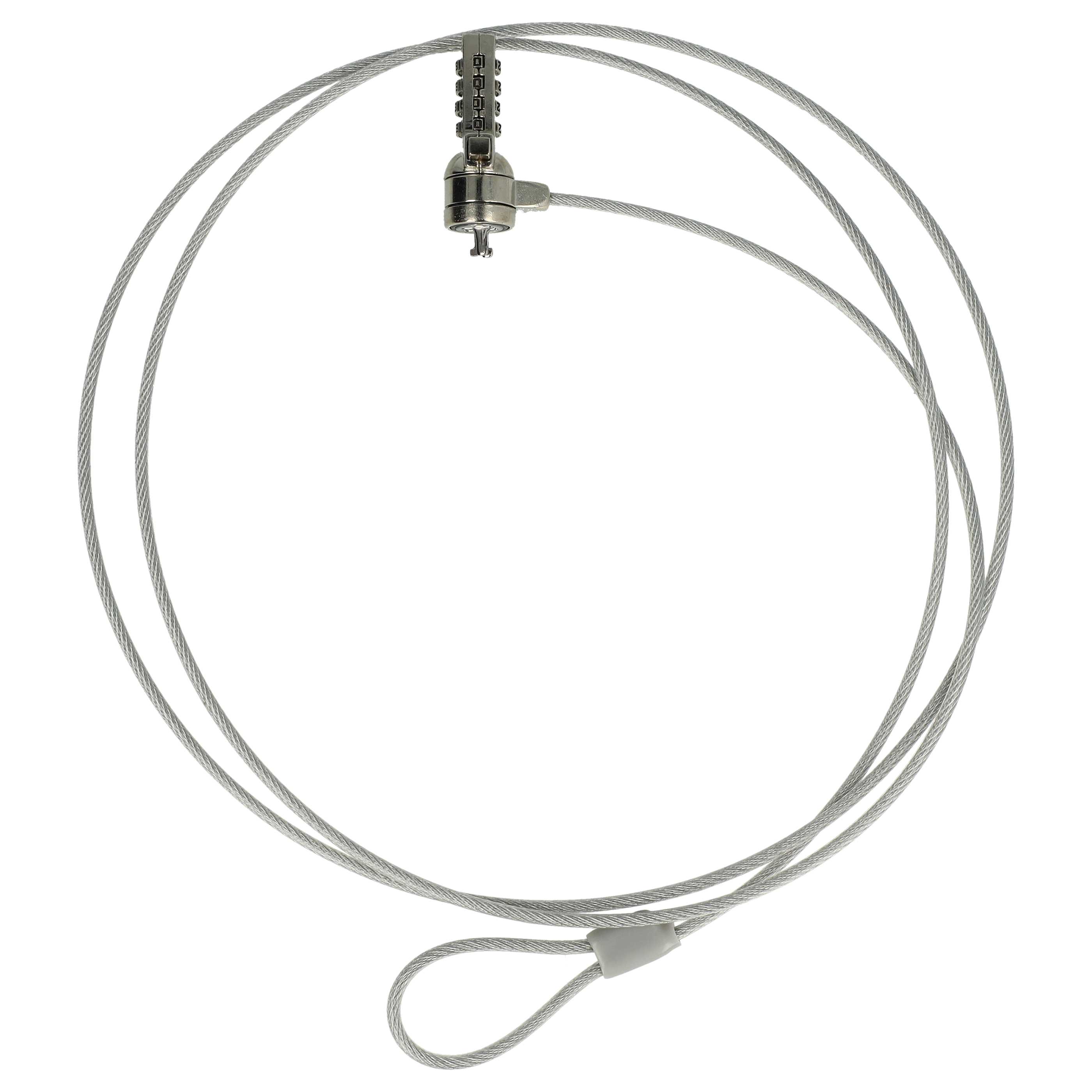 20x Kensington Lock suitable for Laptop, Notebook - Cable Lock with Combination Lock, 1.8 m long