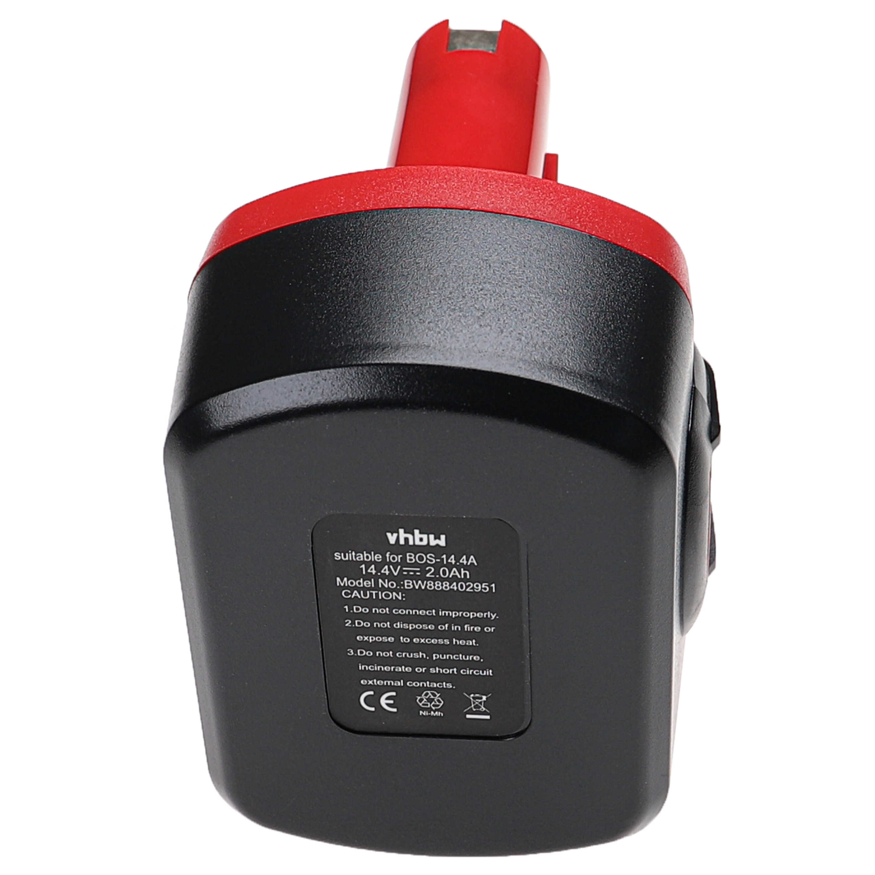 3x Battery replaces Bosch 2 607 335 263, 1617S0004W Electric Power Tool - 2000 mAh, 14.4 V, NiMH