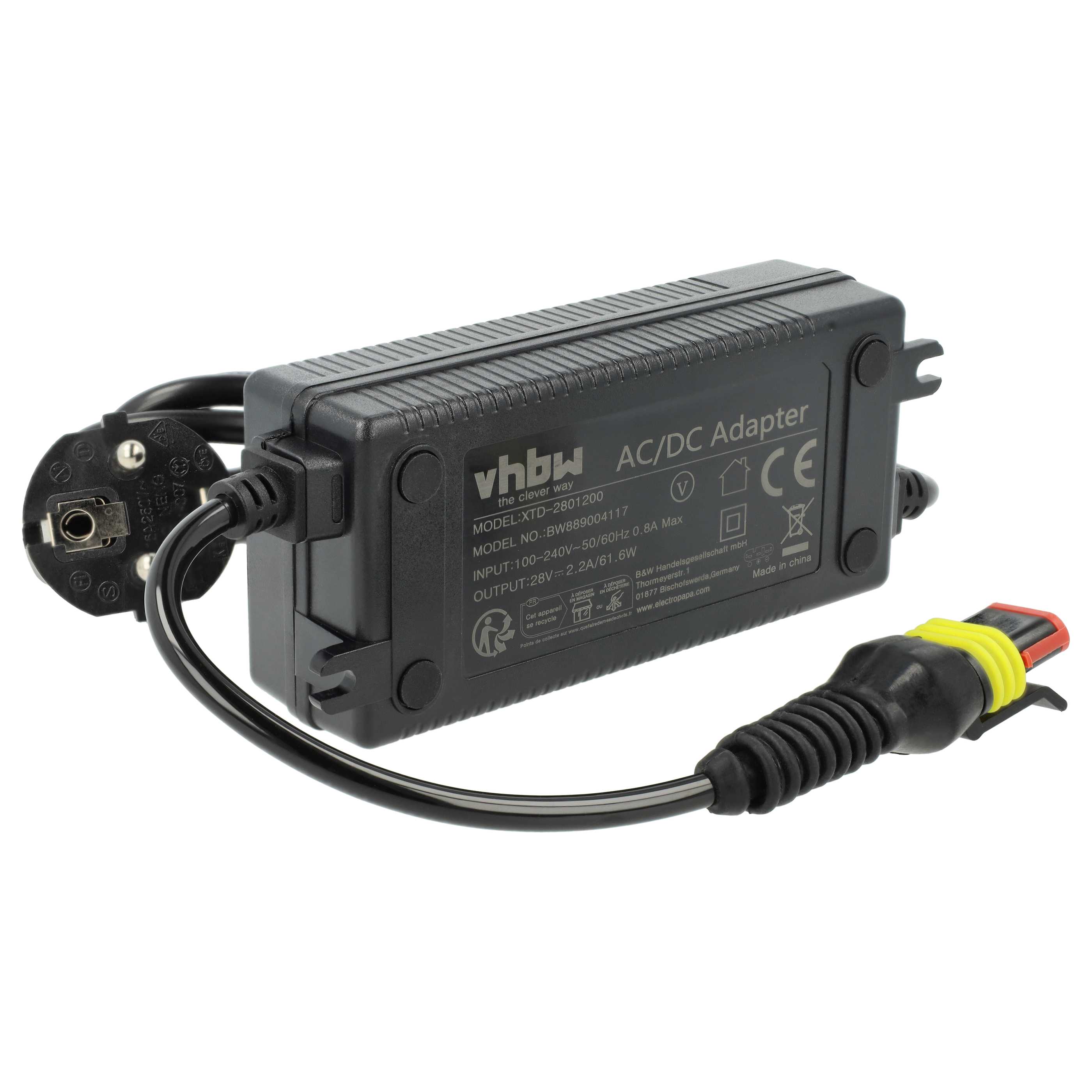 Mains Power Adapter replaces Husqvarna 5867553-01, 5904423-01, 5803807-01 lawn robot Charging Station