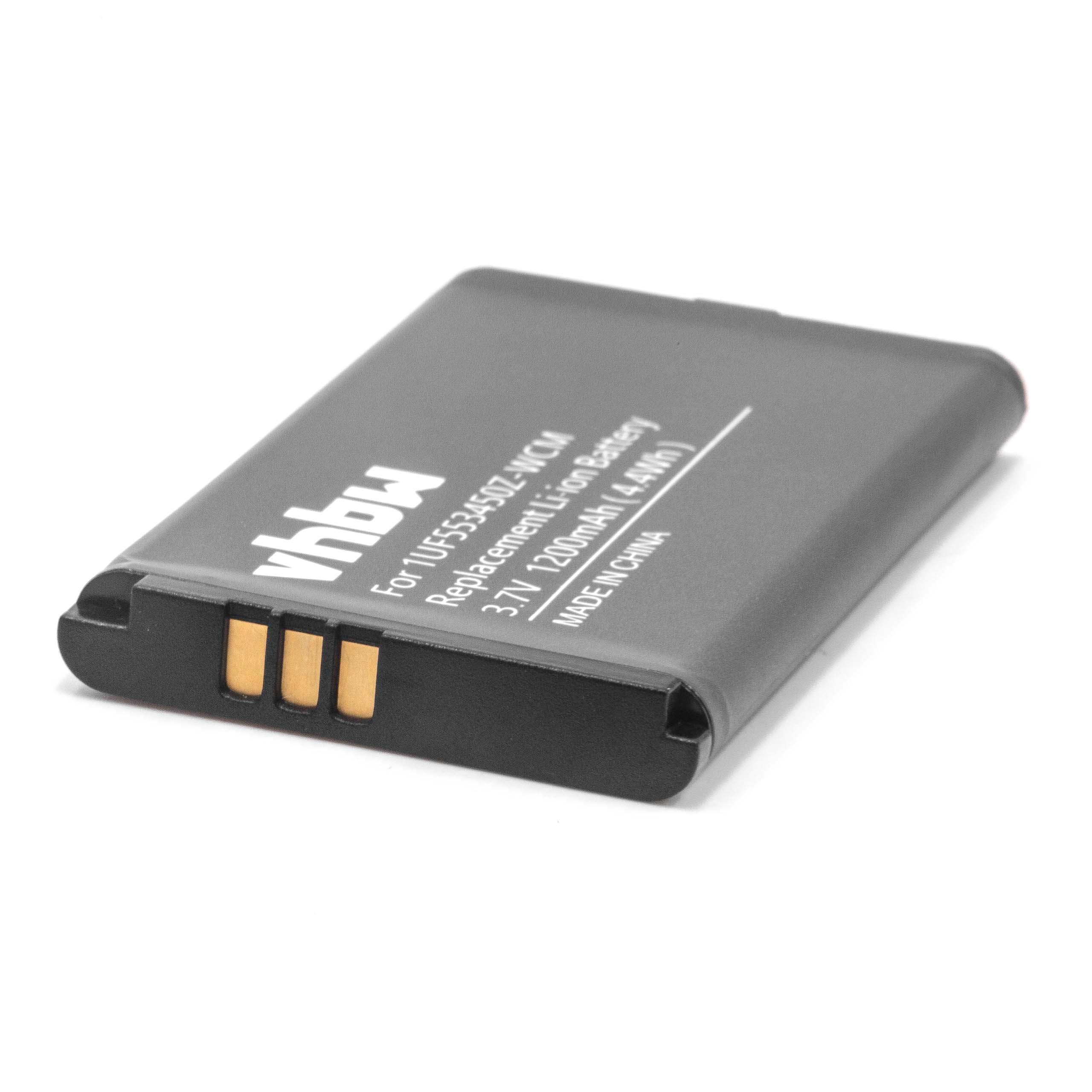Batterie remplace 1UF553450Z-WCM pour tablette - 1200mAh 3,7V Li-ion