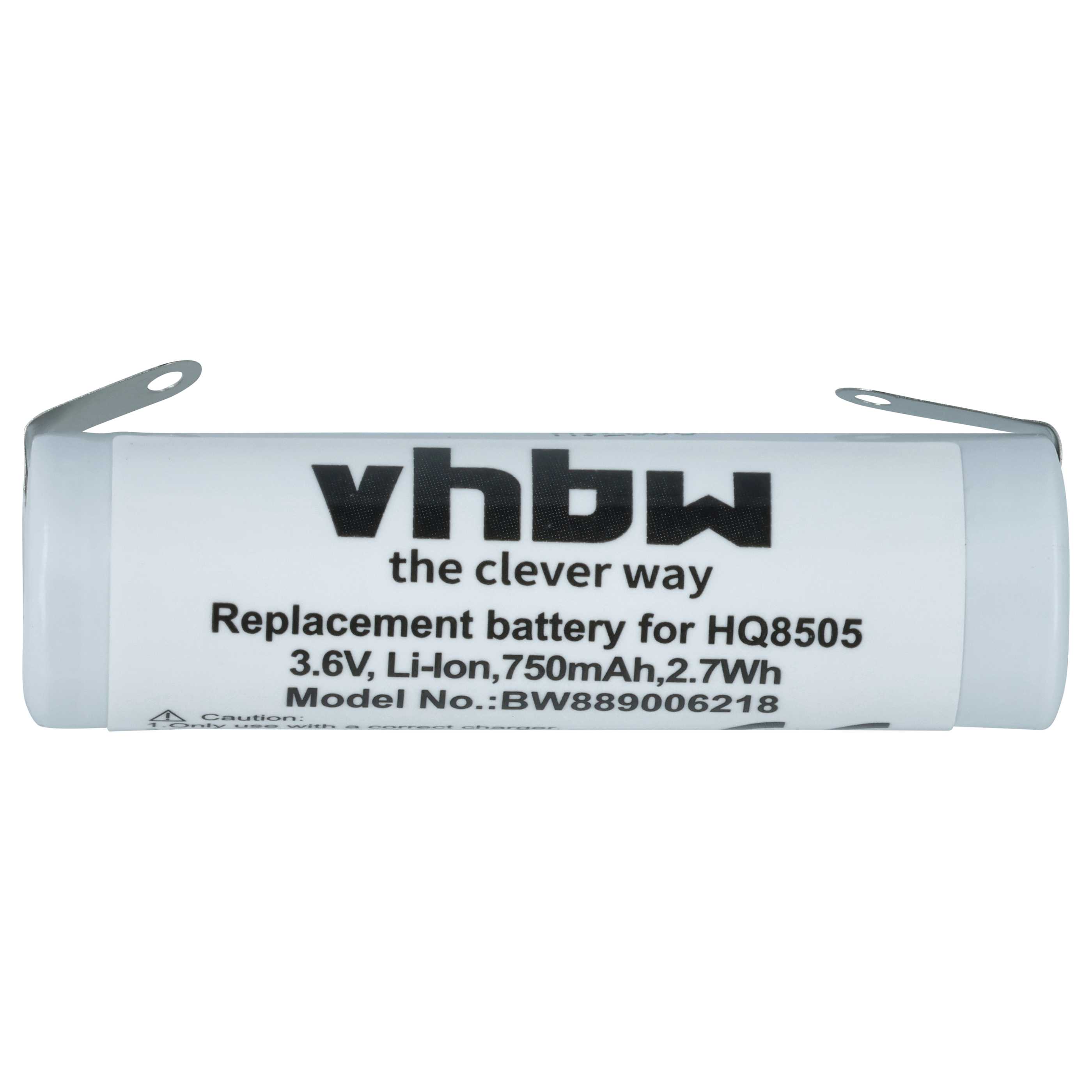 Batteria per rasoio sostituisce Philips 4222-036-11290, 4222-036-06410, 036-11290, R28A - 750mAh 3,6V Li-Ion