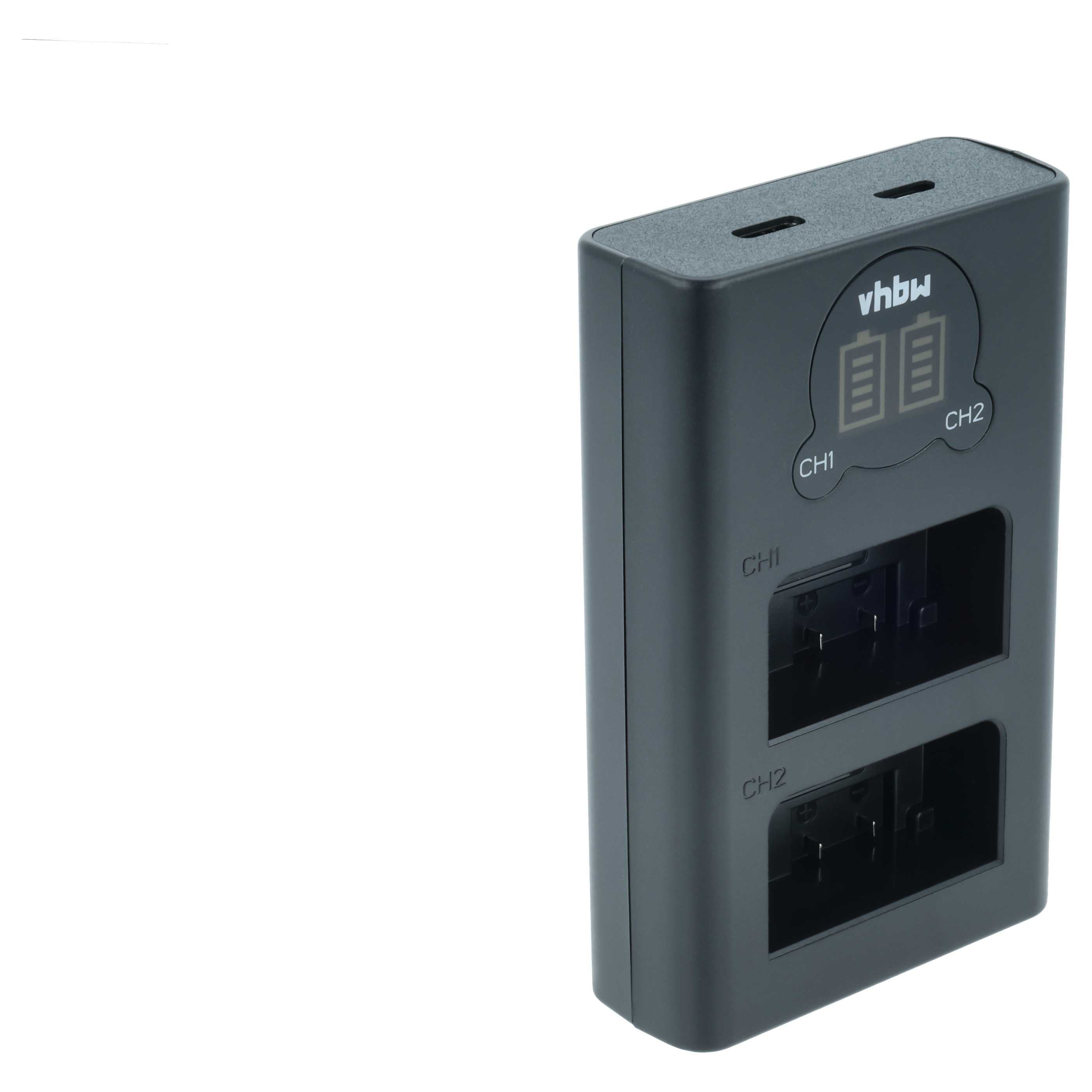 Battery Charger Micro-USB + USB-C + Cable USB-C suitable for Nikon Z50, Z Fc, Z30, Z50 II Digital Camera