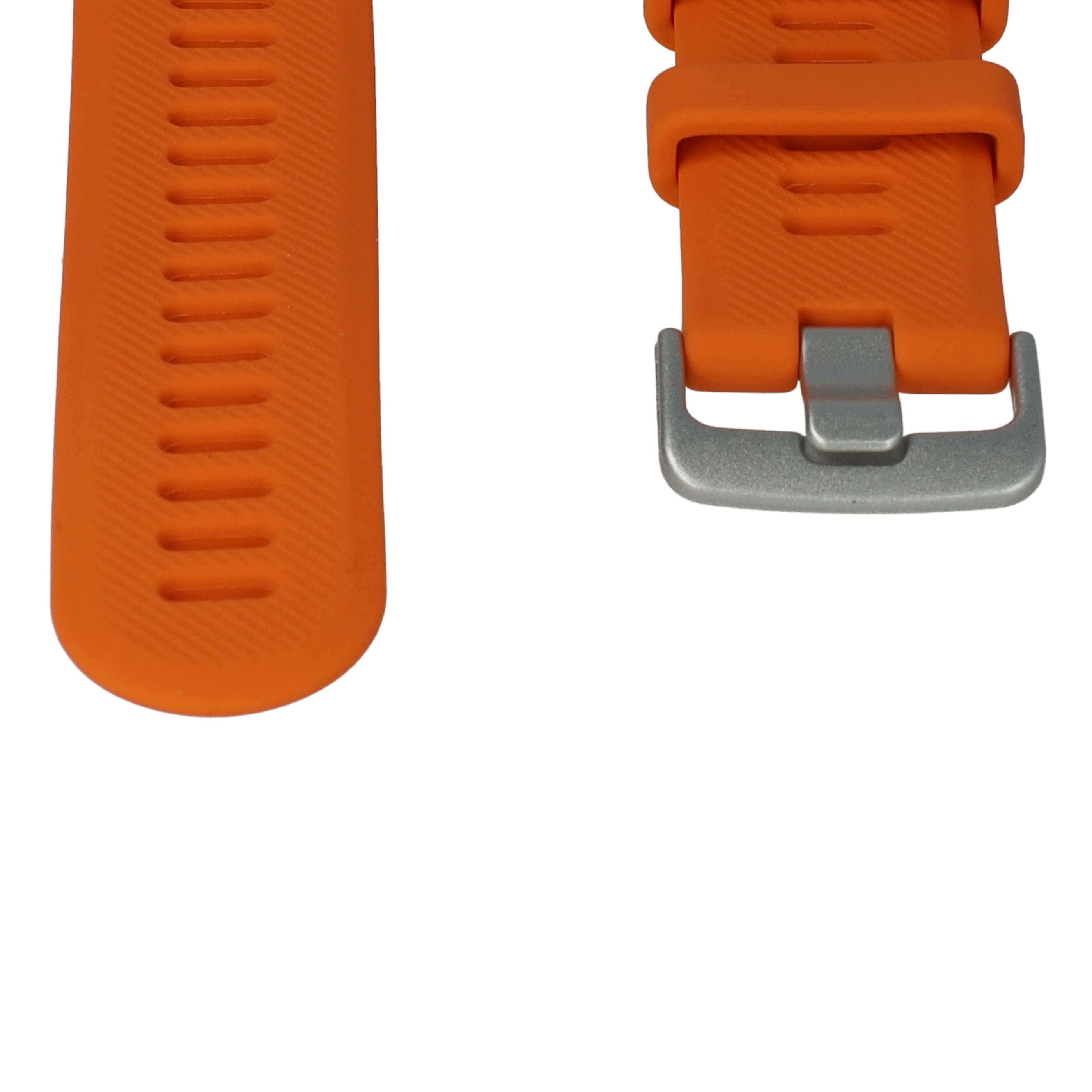 Pasek do smartwatch Garmin Forerunner - dł. 9 + 12,2 cm, szer. 22 mm, silikon, pomarańczowy