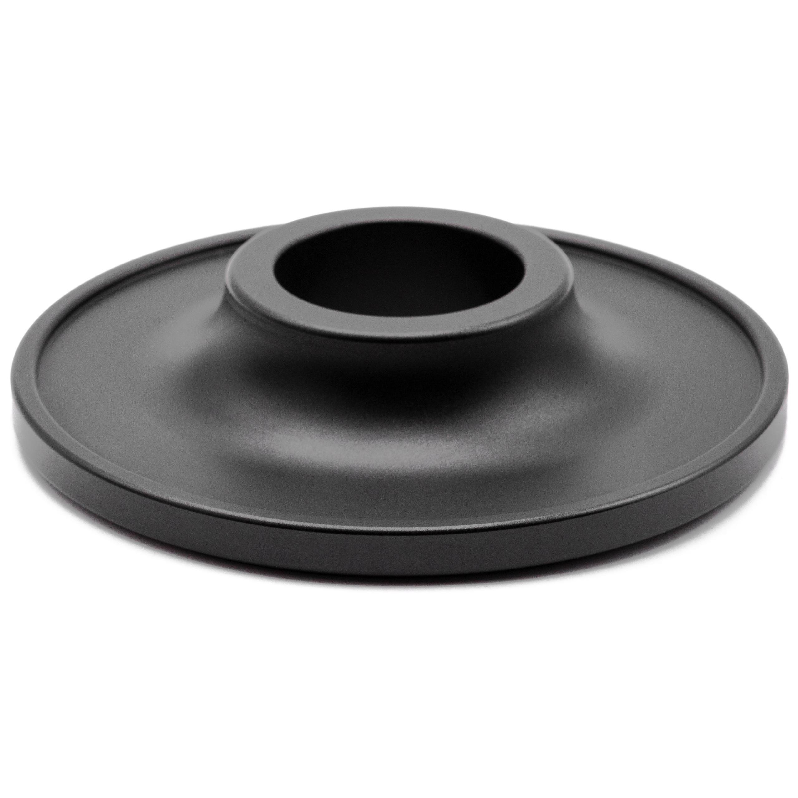 vhbw Socle pour support d'enceinte base pour haut-parleur intelligent en aluminium, noir