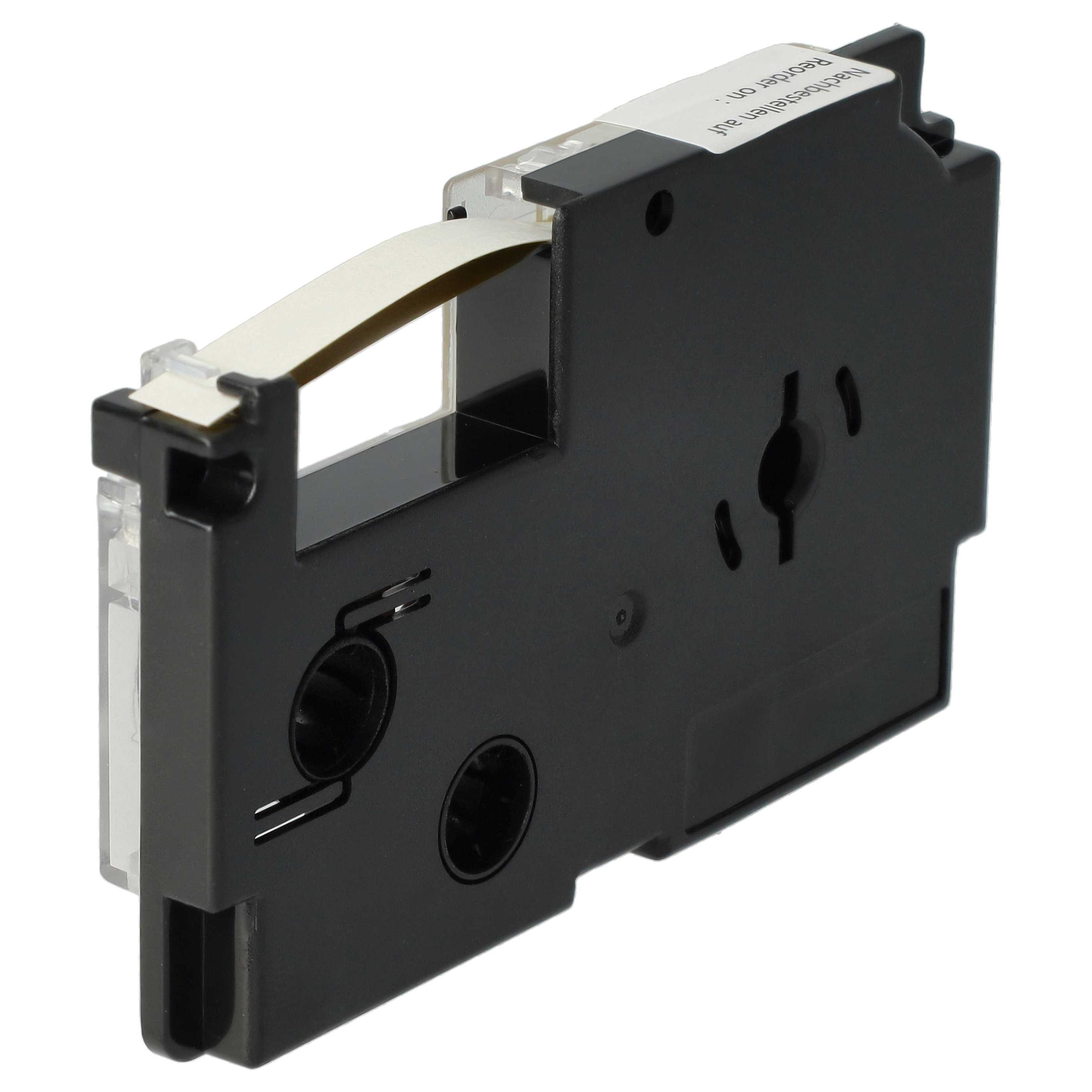 Cassetta nastro sostituisce Casio XR-6YW1, XR-6YW per etichettatrice 6mm nero - giallo