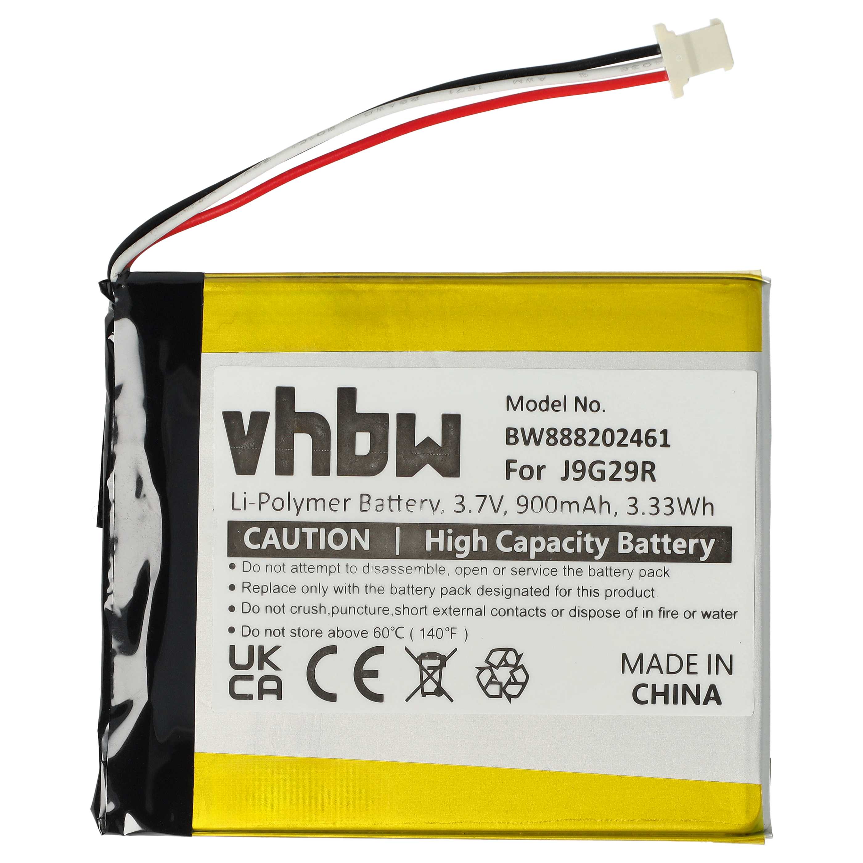 Batterie remplace Amazon 26S1019, 58-000226 pour liseuse ebook - 900mAh 3,7V Li-polymère