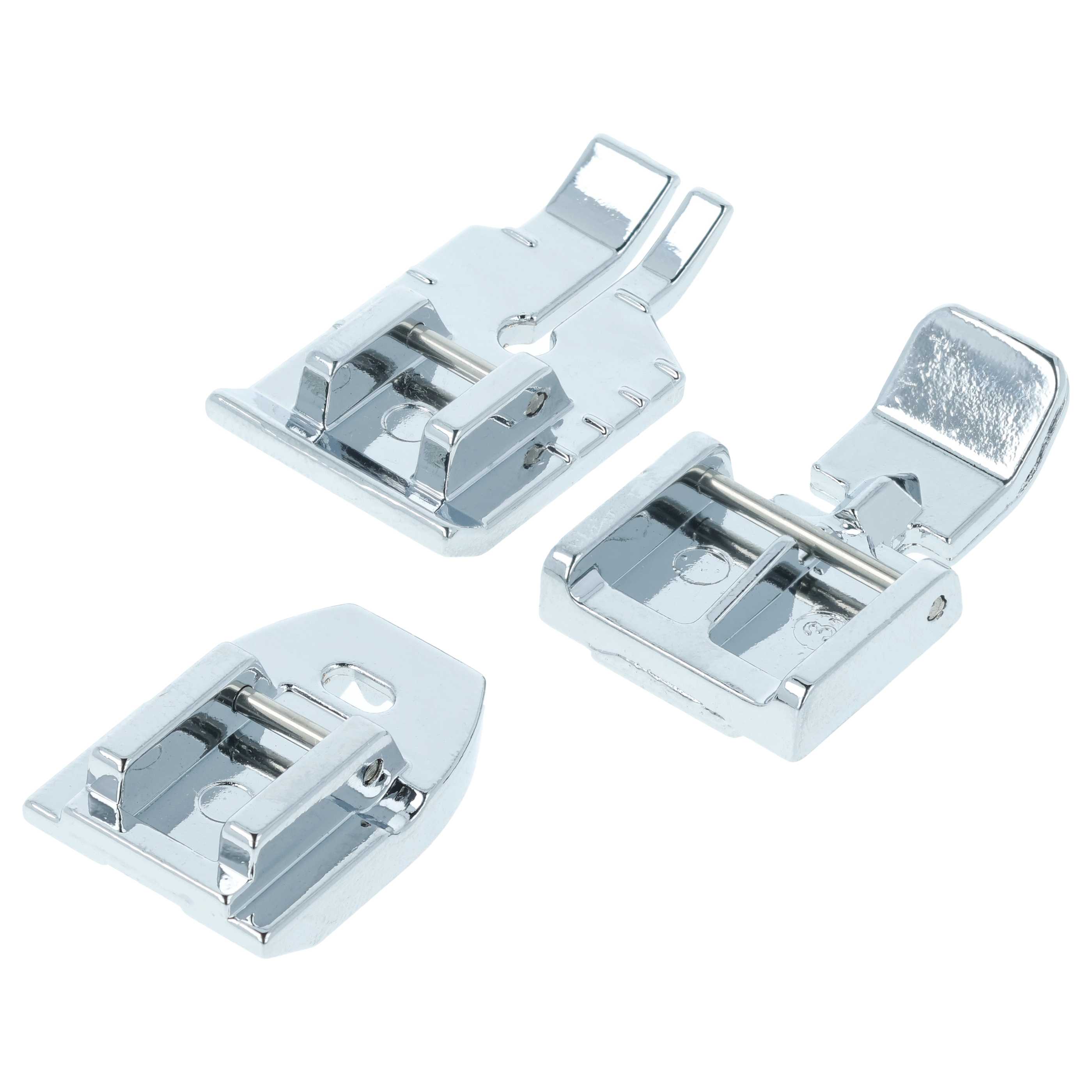 Set de 11x prensatelas con eje de pie bajo para máquinas de coser - Incl. caja de plástico