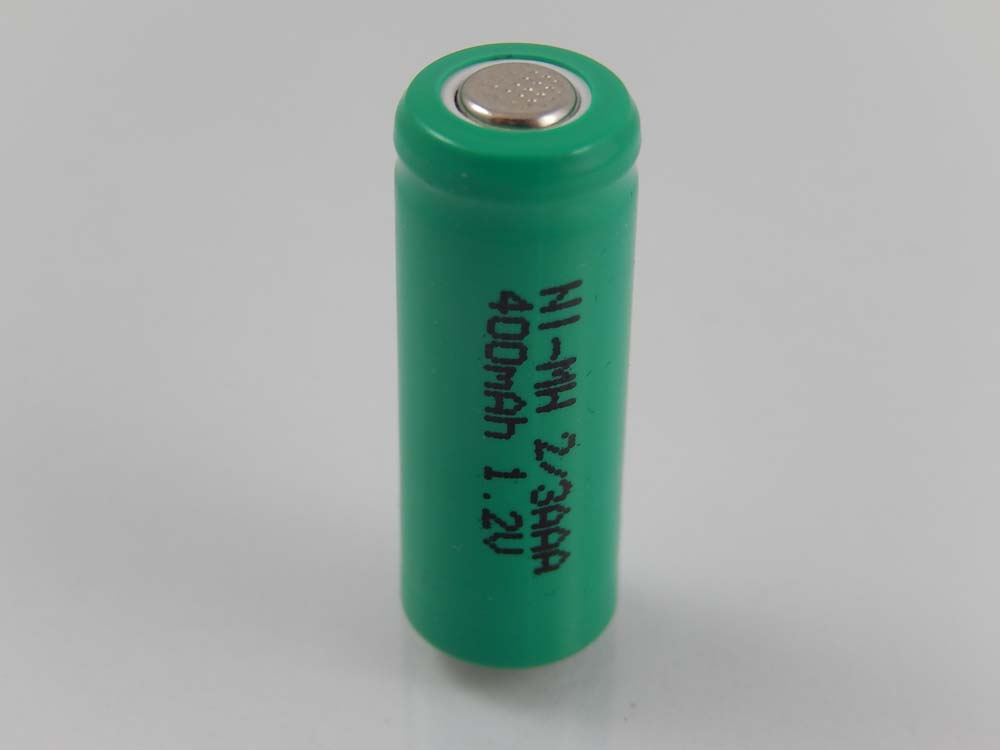 Button Cell Battery (1x Cell) Type 2/3AAA for Model Building Solar Lamps etc. - 400mAh 1.2V NiMH