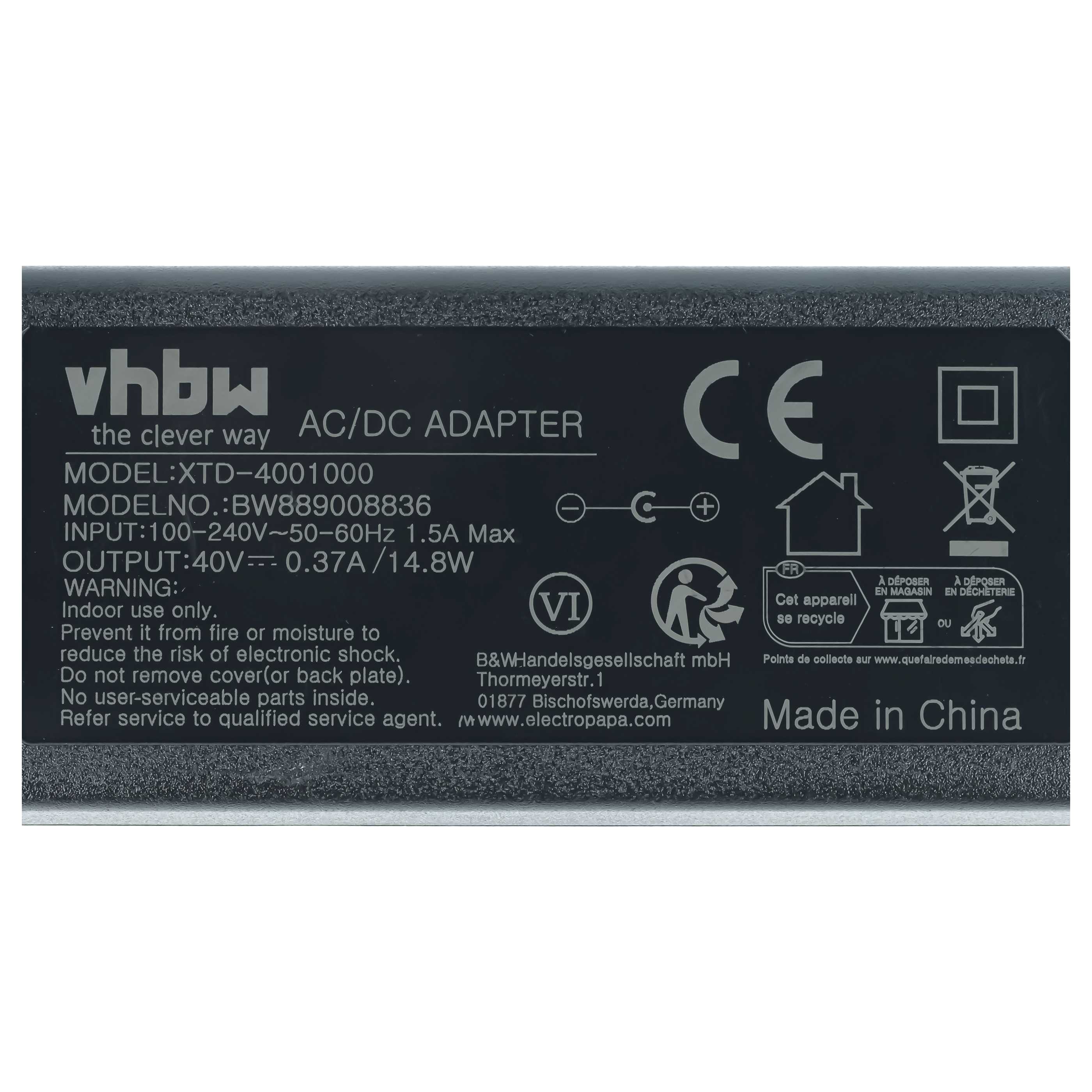 Bloc d'alimentation remplace COMpact 55048 pour téléphone fixe Compact - 243 cm