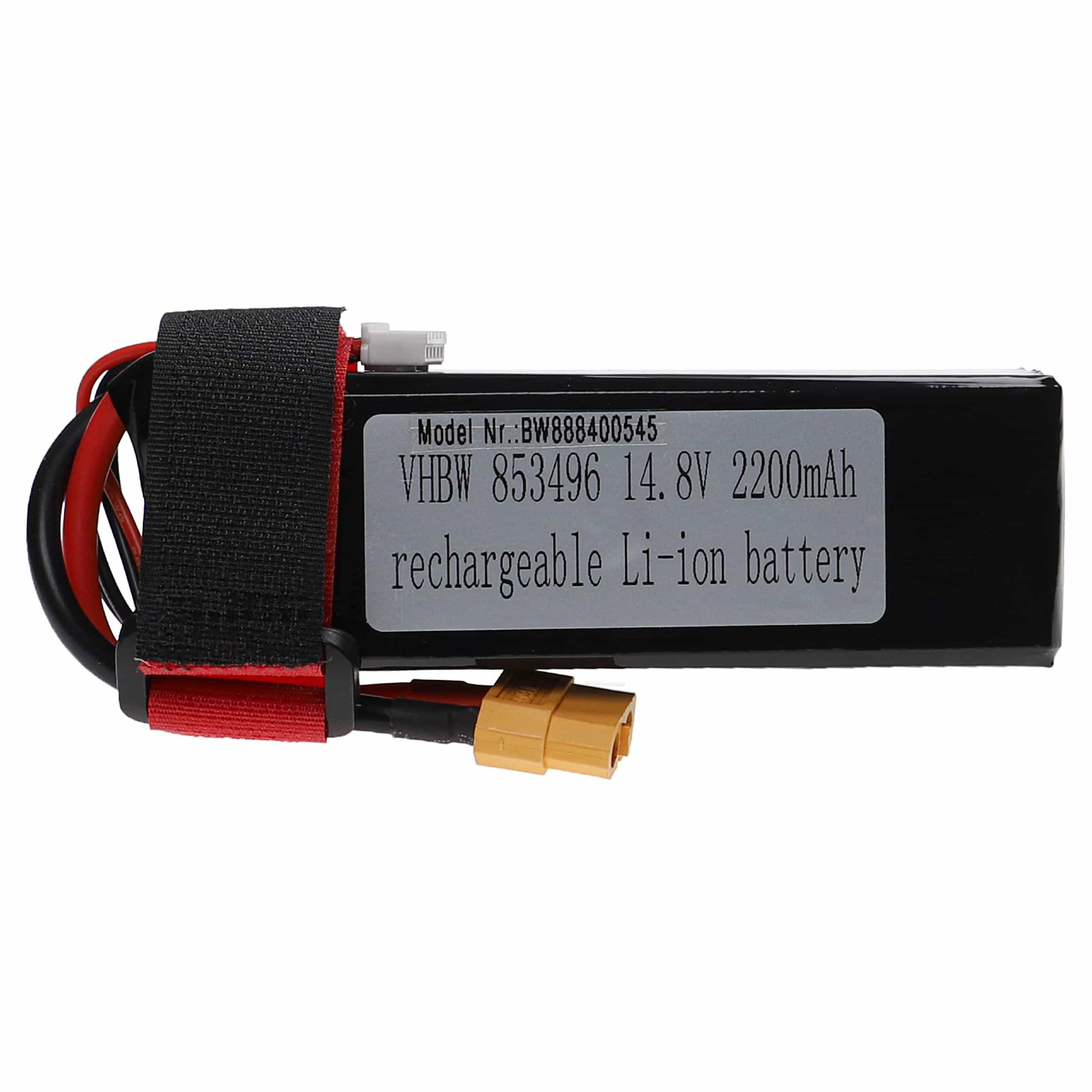 Batterie modèle radio-télécommandé - 2200mAh 14,8V Li-polymère, XT60