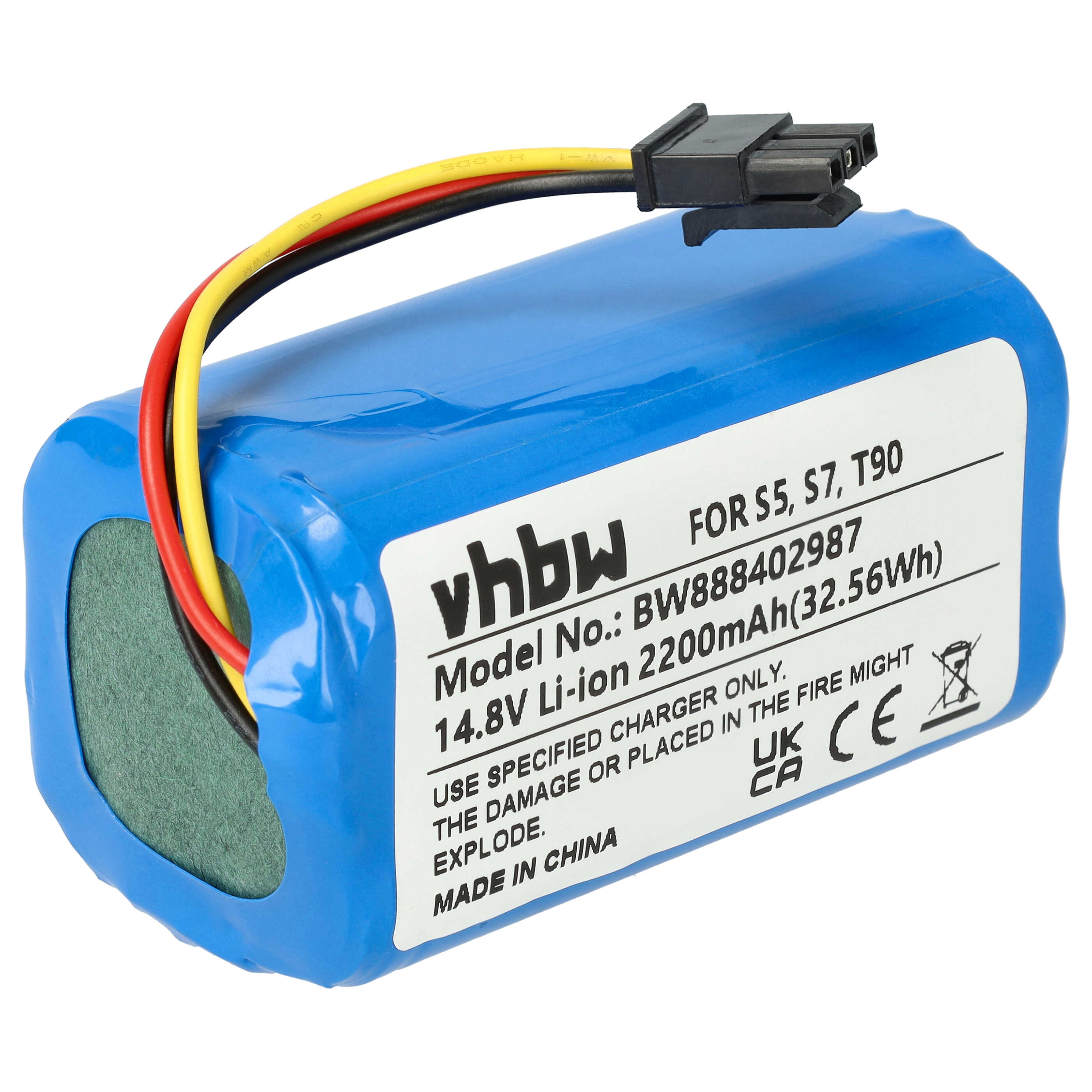 vhbw batteria sostituisce Qihoo 2ASP4-S5, INR18650 M264S1P, LR-PAS0638W-EU, M26-4S1P per home cleaner (3000mAh, 14,8V, Li-Ion