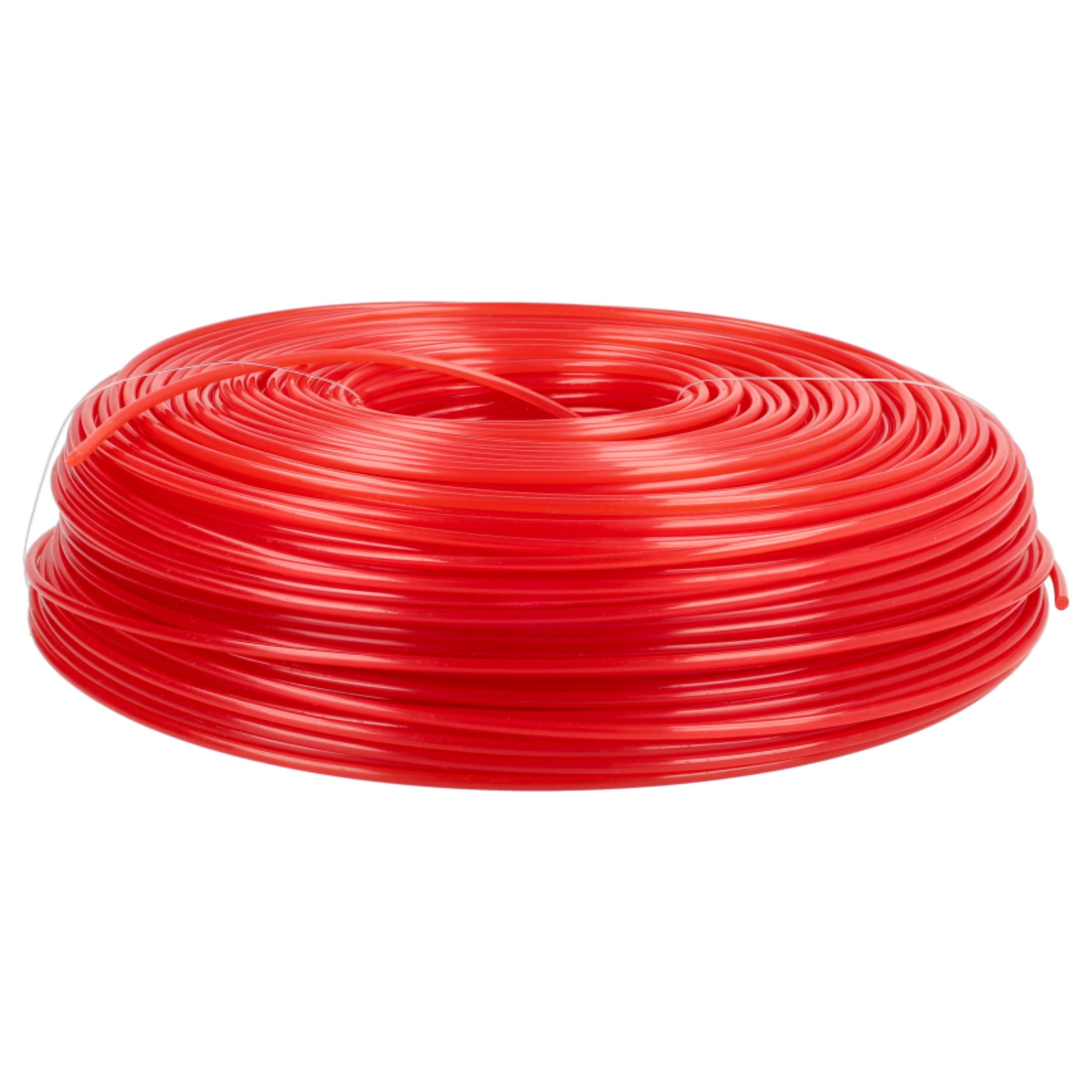 2x Line suitable for Bosch Makita Lawn Mower, Grass Trimmer - Trimmer Line Red, 2 mm x 100 m, Round