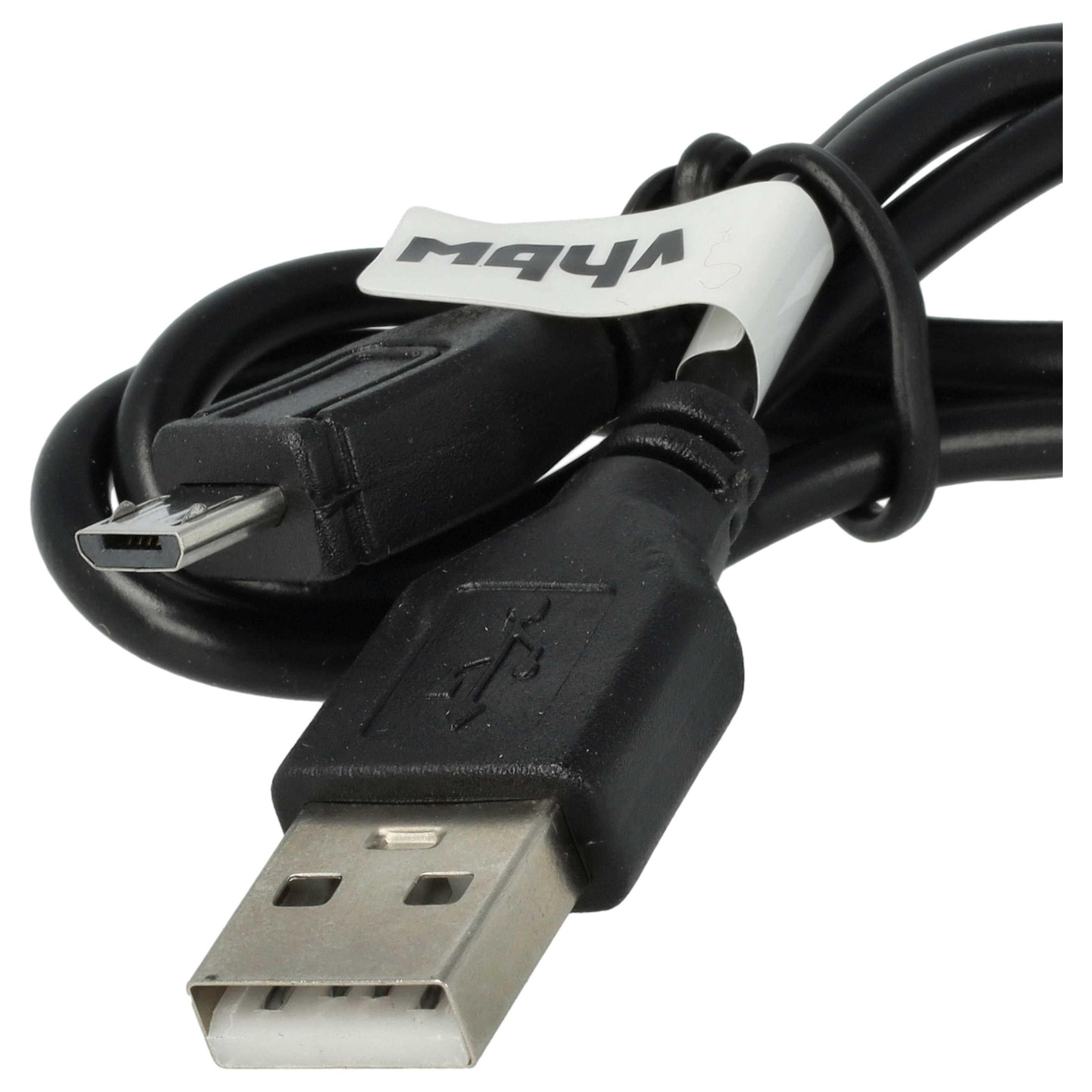 100x Micro-USB Cable USB Type A to Micro USB suitable for various devices - Black, 0.3 m