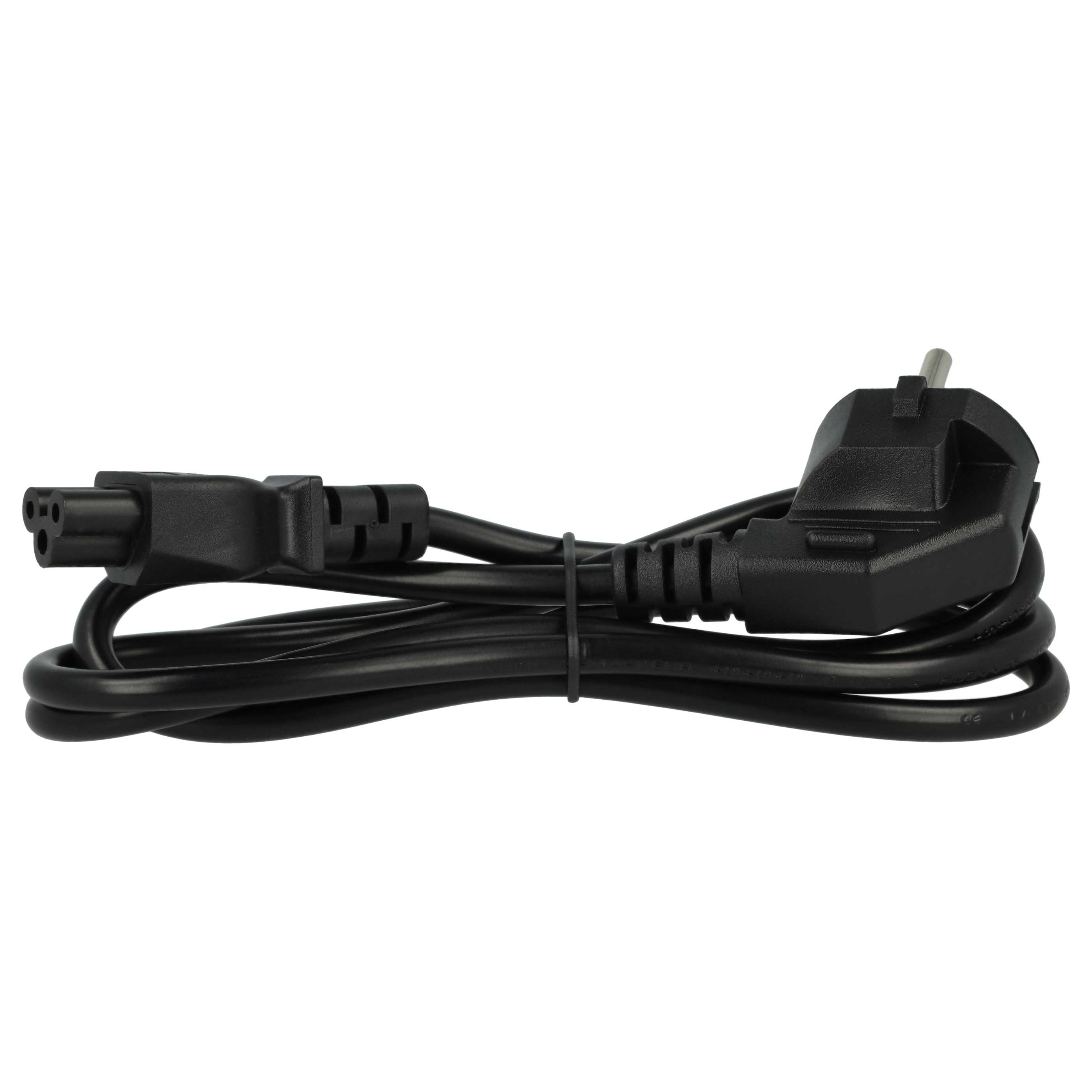 10x C5 Power Cable Euro Plug suitable for Vorwerk VR300 Robot Vacuum Cleaner - 1.2 m