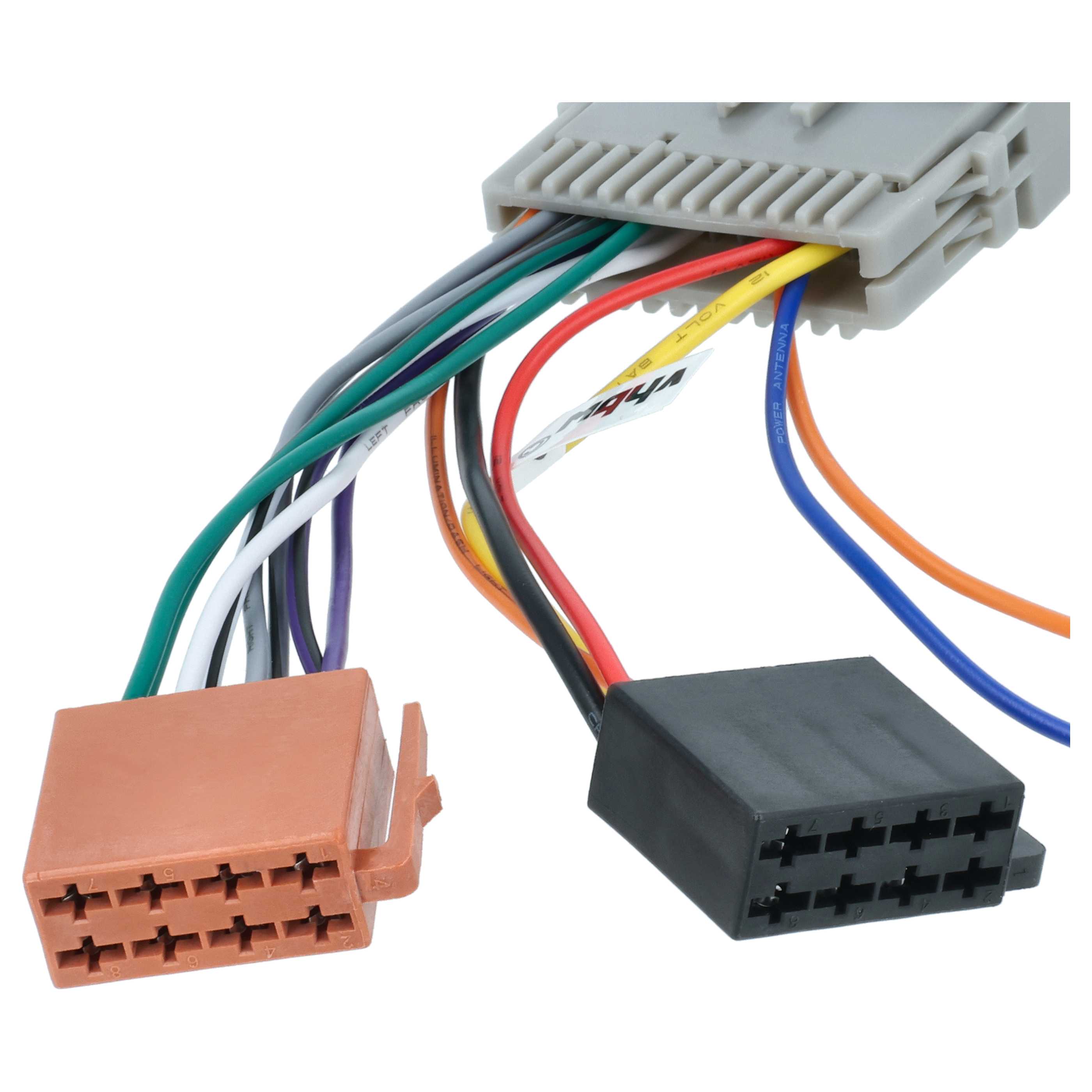 Adaptateur ISO pour autoradio Chevrolet, Buick, GMC, Hummer - fiche ISO 10487