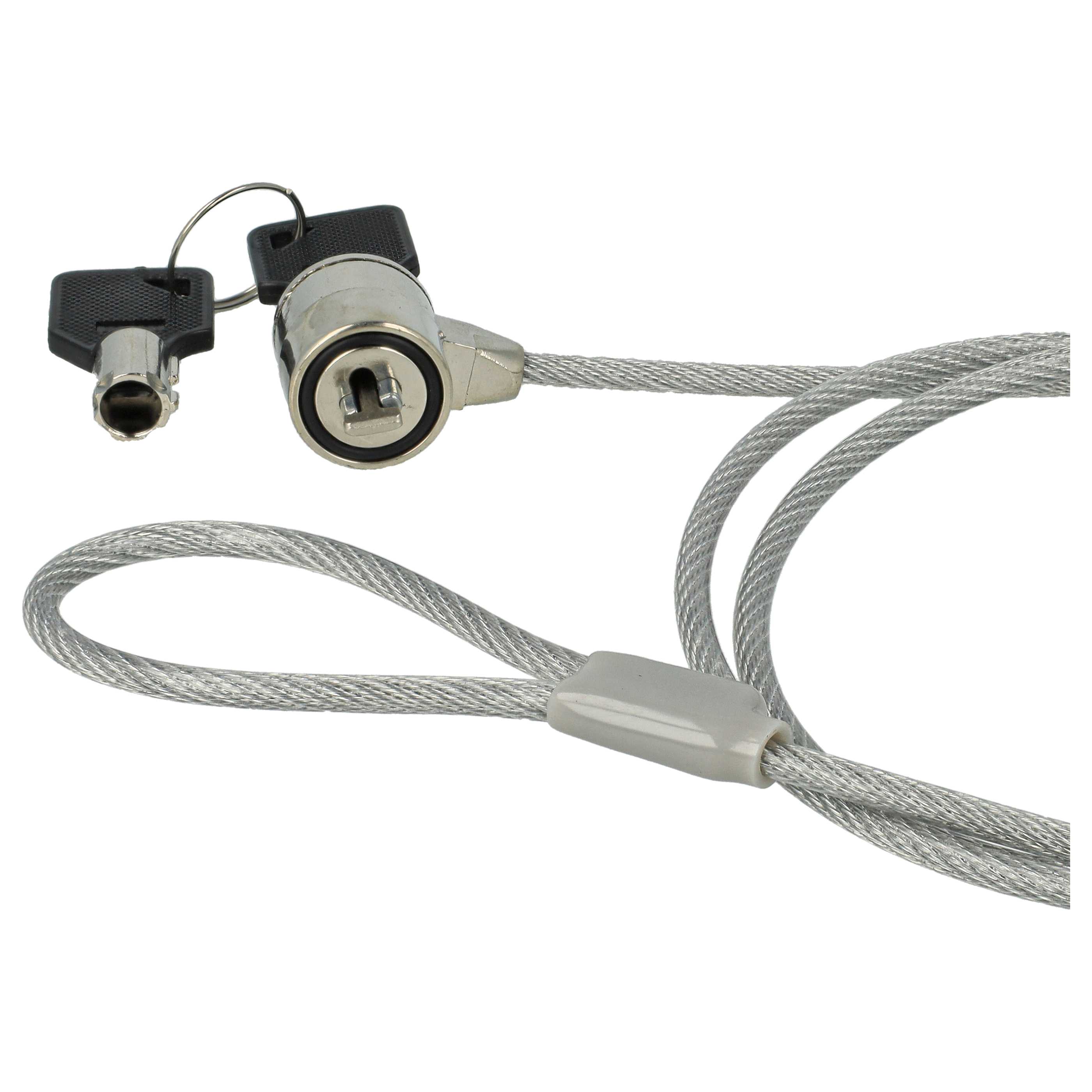 20x Kensington Lock suitable for Laptop, Notebook - Cable Lock with Keys, 1.2 m long