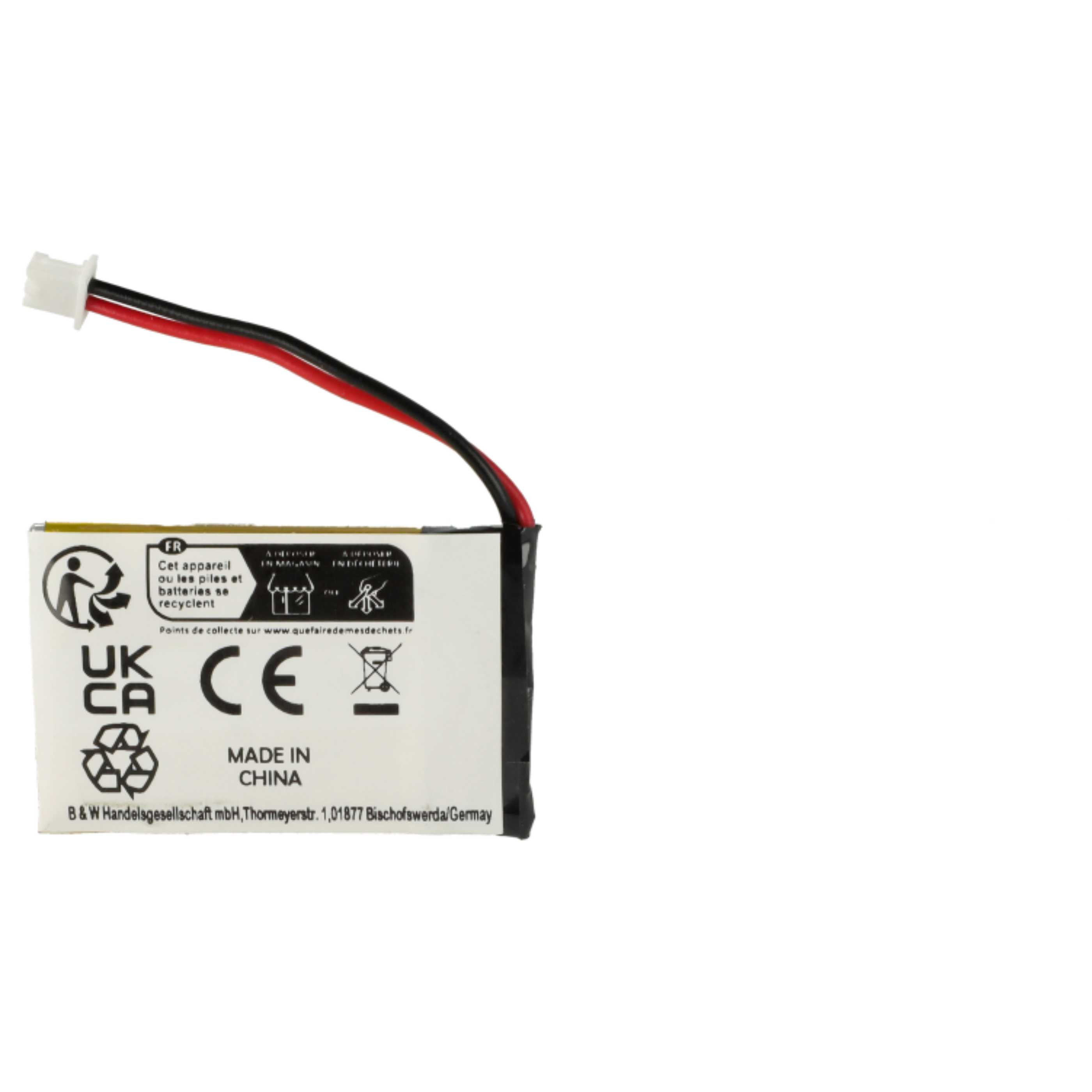 2x Akumulator do słuchawek bezprzewodowych zamiennik 452128, B511007 - 180 mAh 3,7 V LiPo