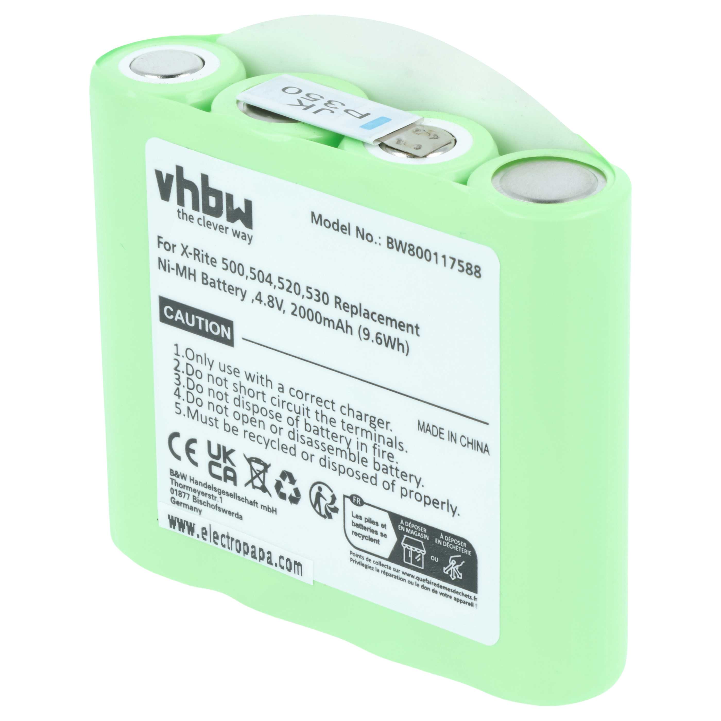 Akumulator do przyrządu pomiarowego zamiennik X-Rite SE15-26 - 2000 mAh 4,8 V NiMH