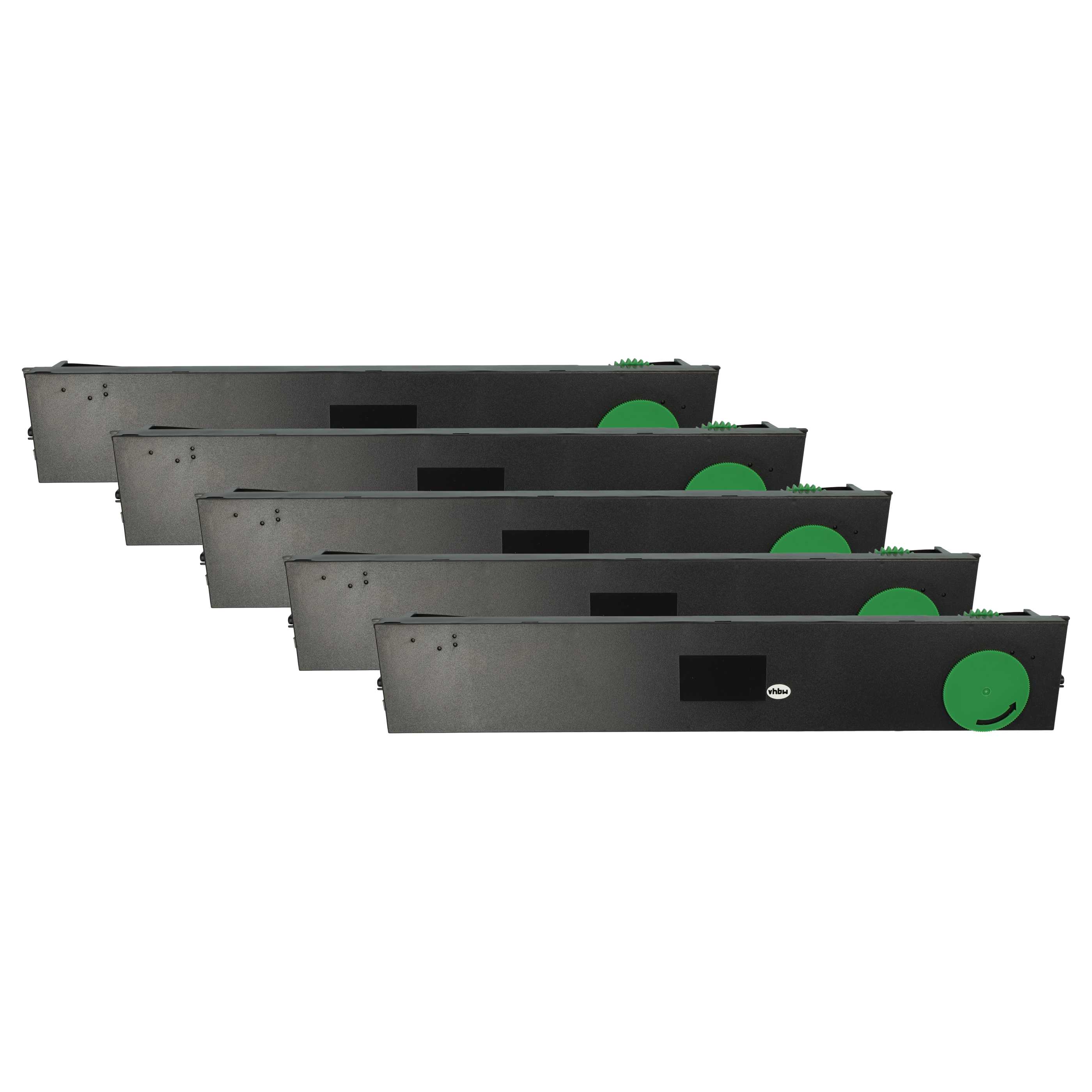 5x Ink Ribbon replaces Tally 397995 for Wincor-Nixdorf Dot Matrix, Receipt Printer etc. - Black