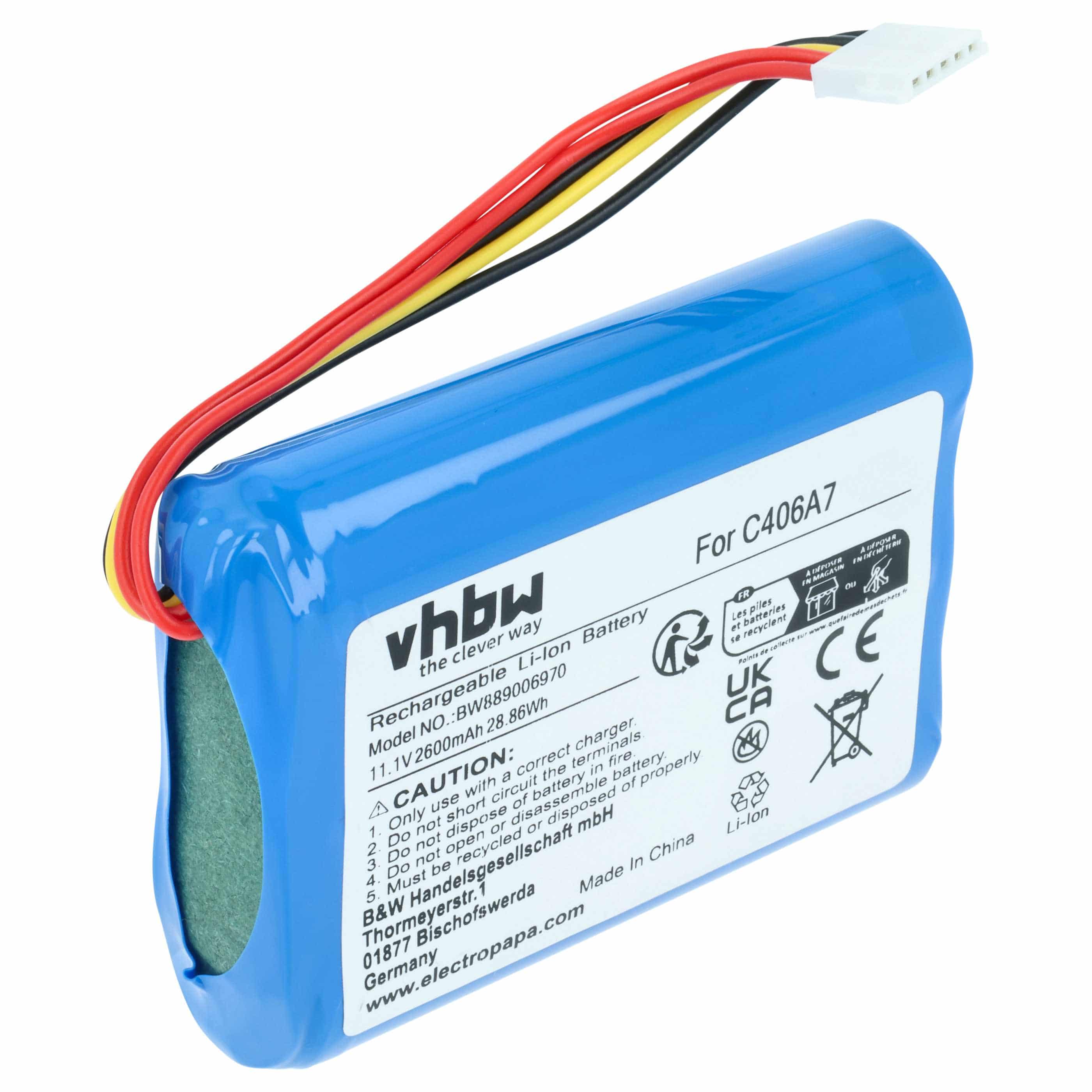 Akumulator do głośnika zamiennik Marshall C406A1, C406A7 - Li-Ion 2600mAh