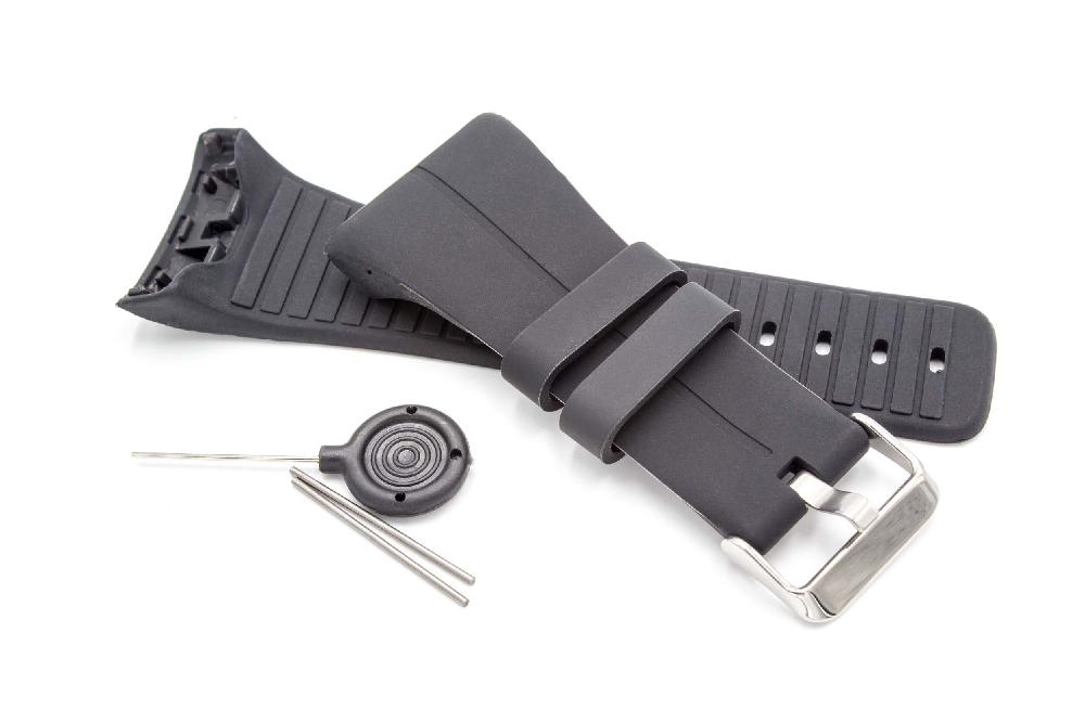 Armband für Polar Smartwatch - 9,0cm + 12,2 cm lang, schwarz