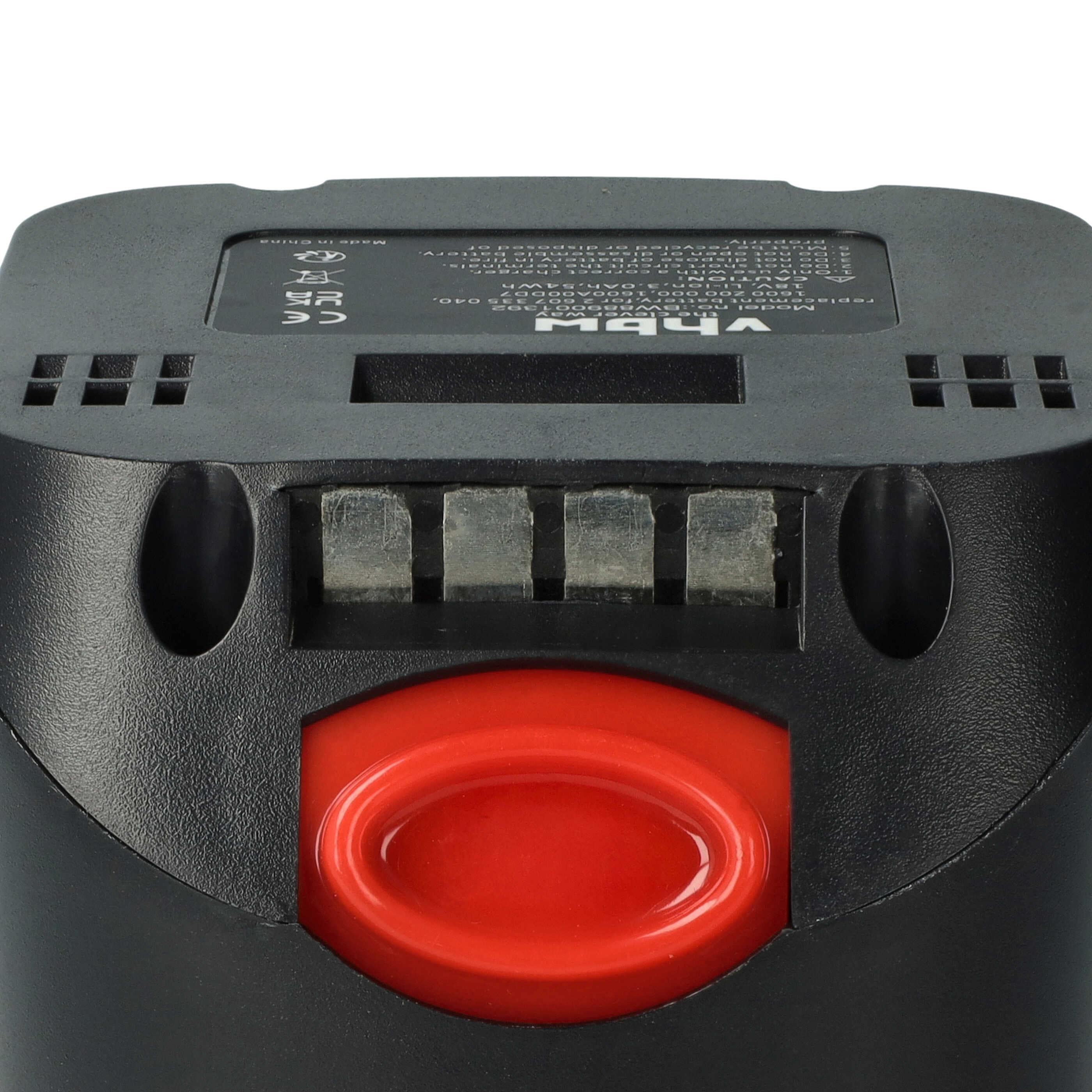 Battery replaces Bosch 1 600 Z00 000, 1 600 A00 DD7 Electric Power Tool - 3000 mAh, 18 V, Li-Ion