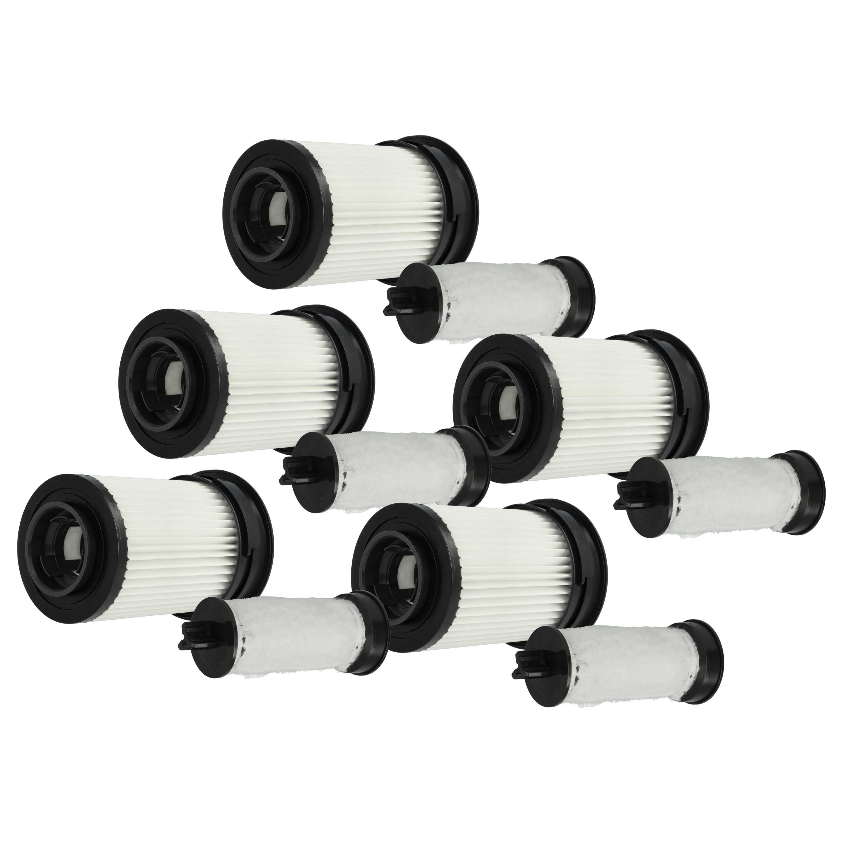 5x Filtro sostituisce Miele 11385020, 4002516262756, 41996704EU1, HX-FSF per aspirapolvere - nero / bianco