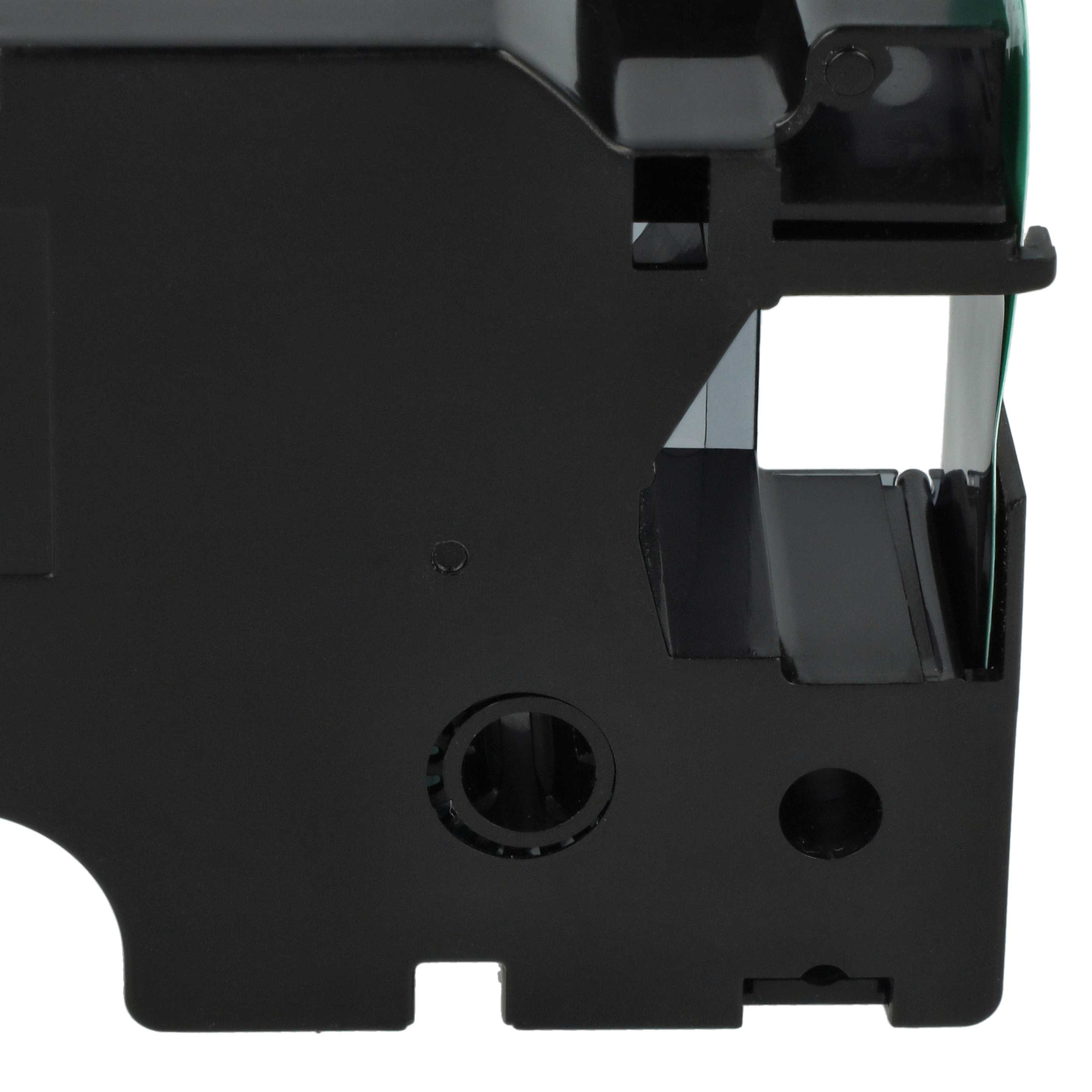 Label Tape replaces Dymo D1, 53719 - 24 mm Black to Green