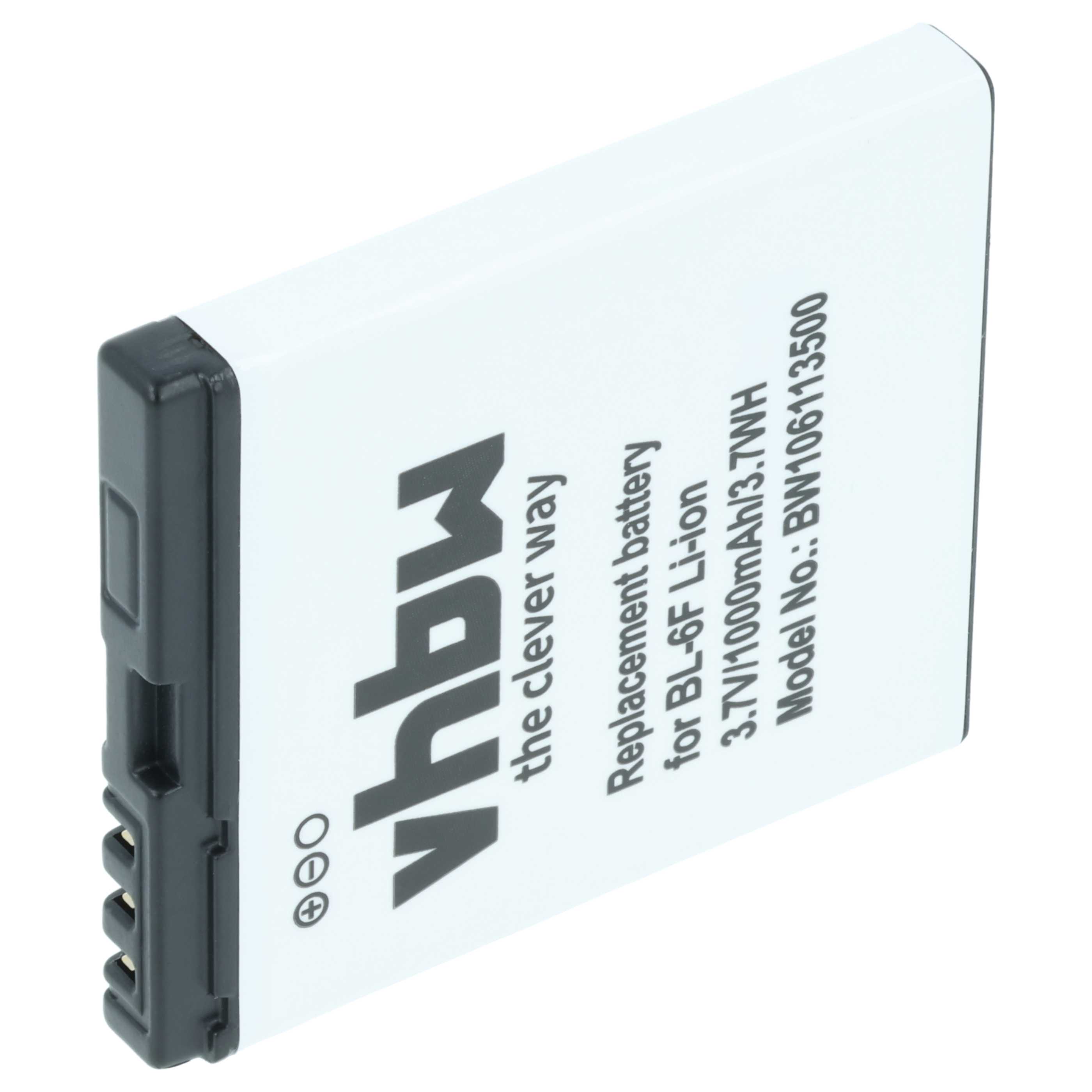 Akumulator do telefonu smartfona zamiennik Nokia BL-6F - 1000 mAh 3,7 V Li-Ion