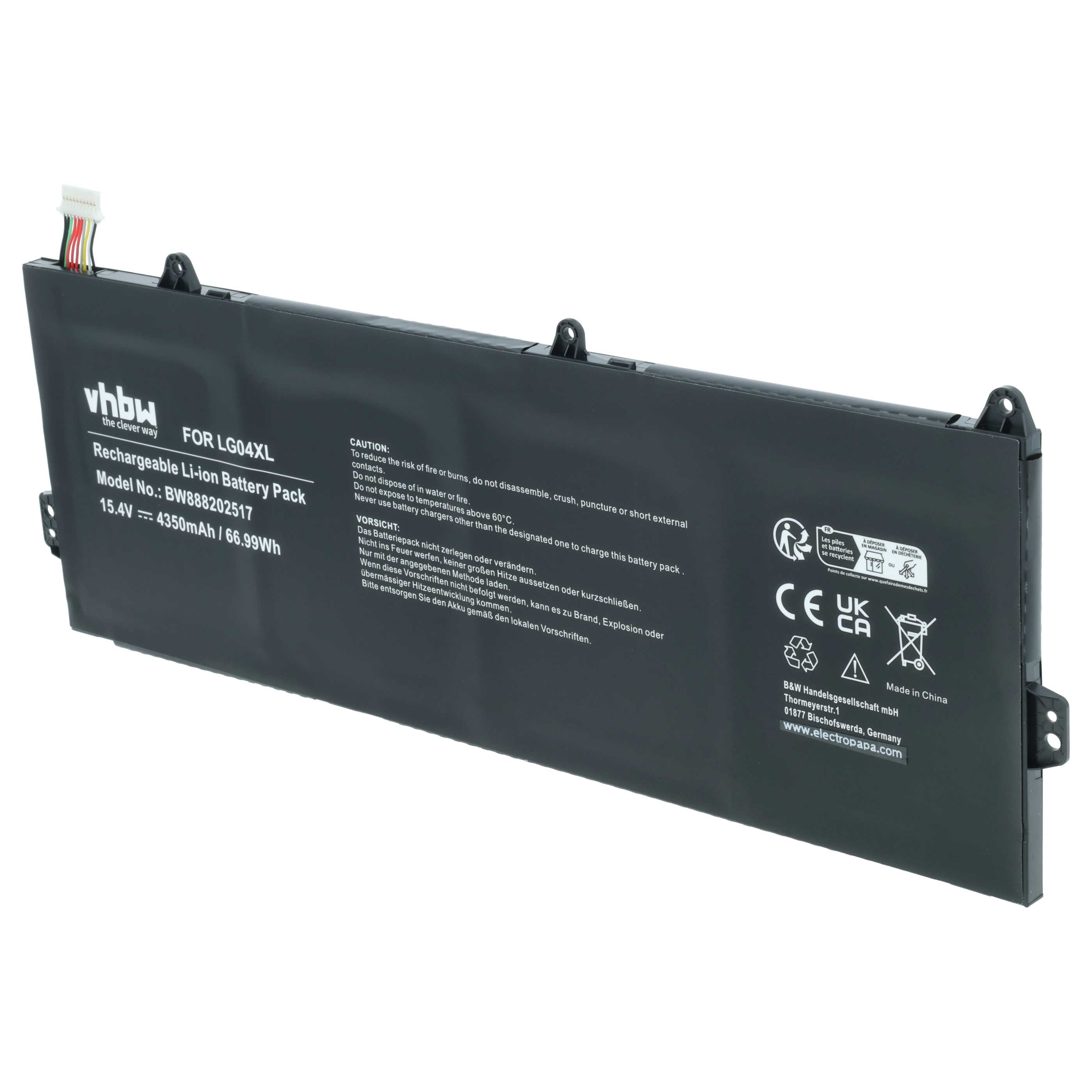 Akumulator do laptopa zamiennik HP HSTNN-IB8S, L32535-141, L32535-1C1, L32654-005 - 4350 mAh 15,4 V LiPo