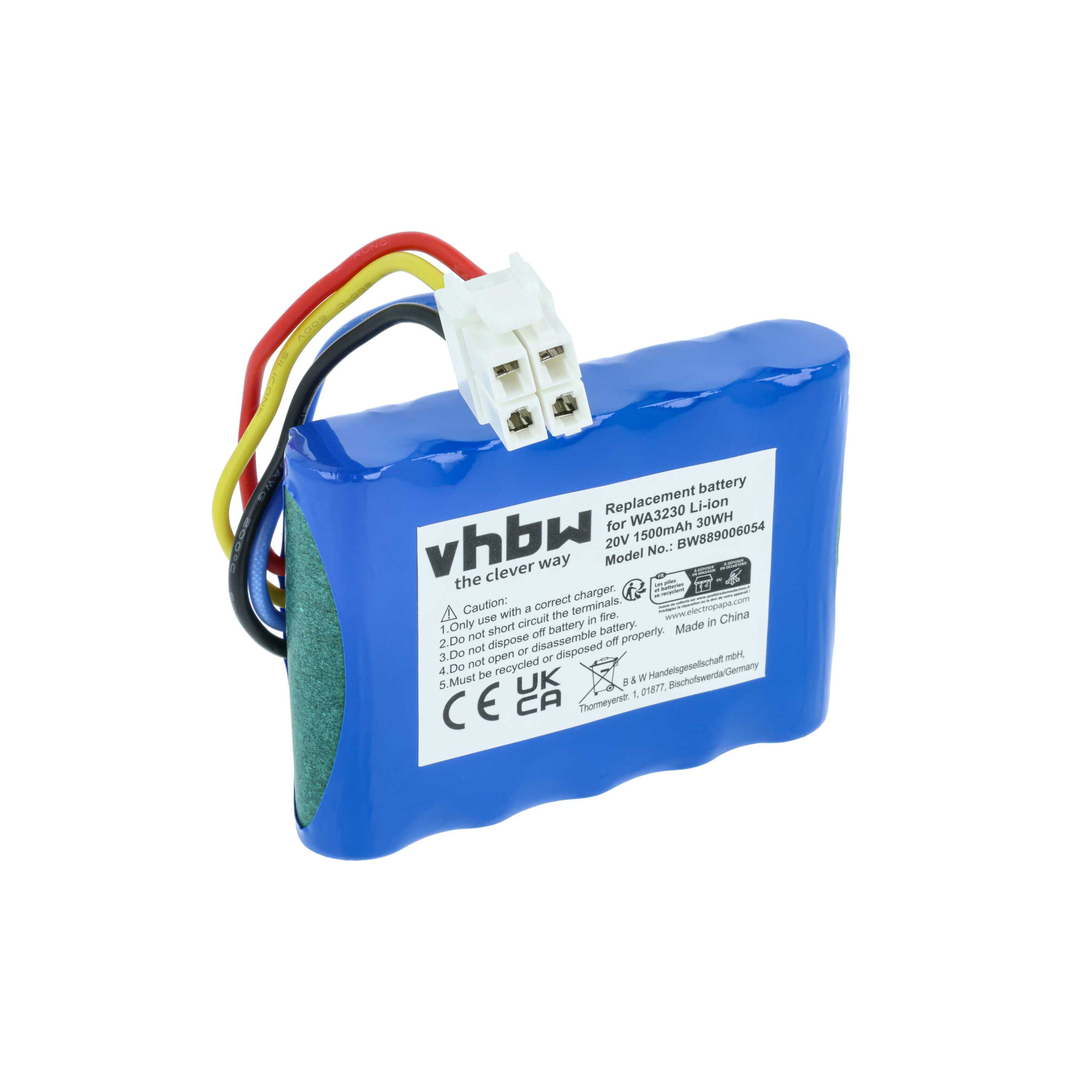 Batteria sostituisce Kress 59003453, KA0103, KA3022 per tagliaerba Lux-Tools - 1,5Ah 20V Li-Ion