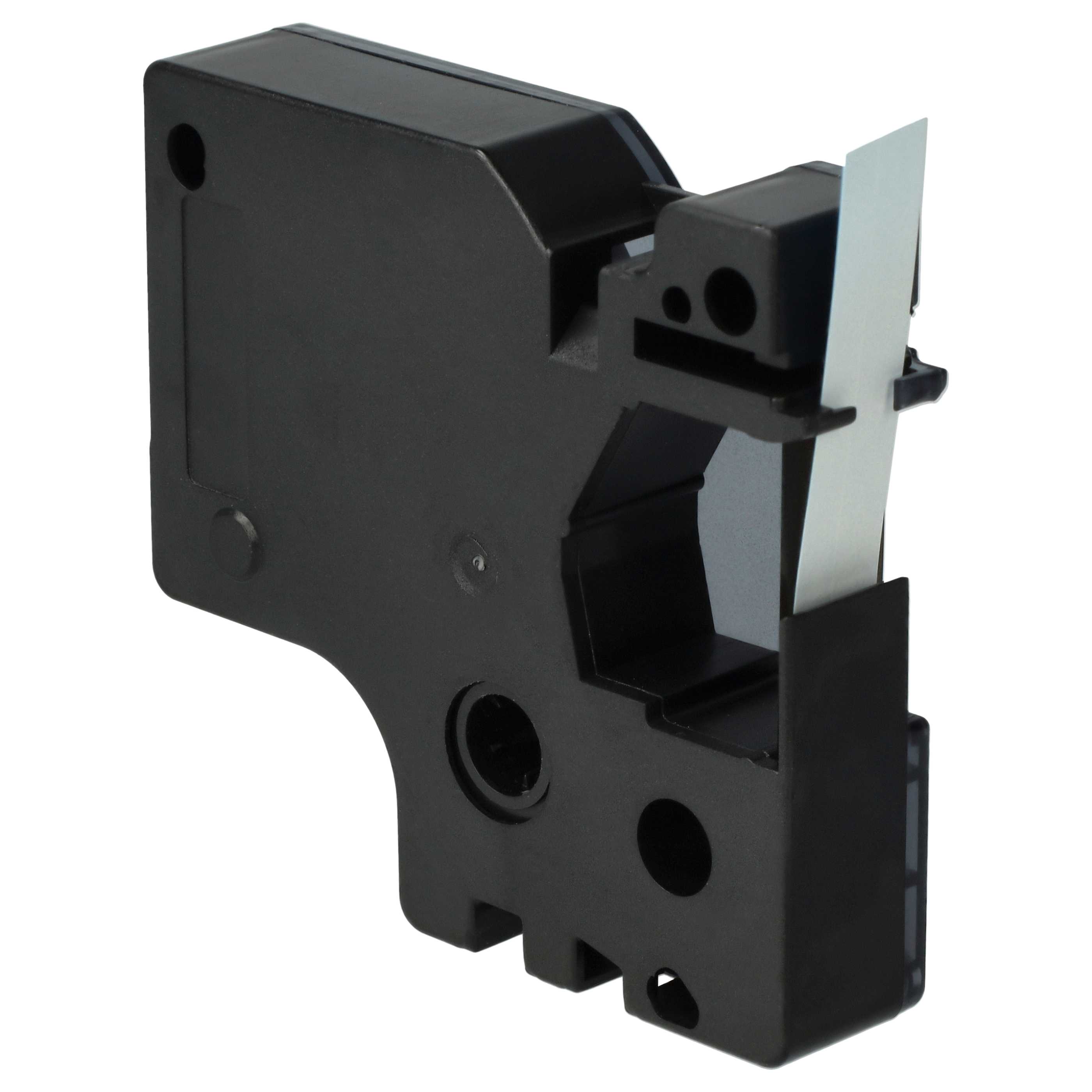 Schriftband als Ersatz für Dymo D1, 40916 - 9mm Schwarz auf Blau, Kunststoff