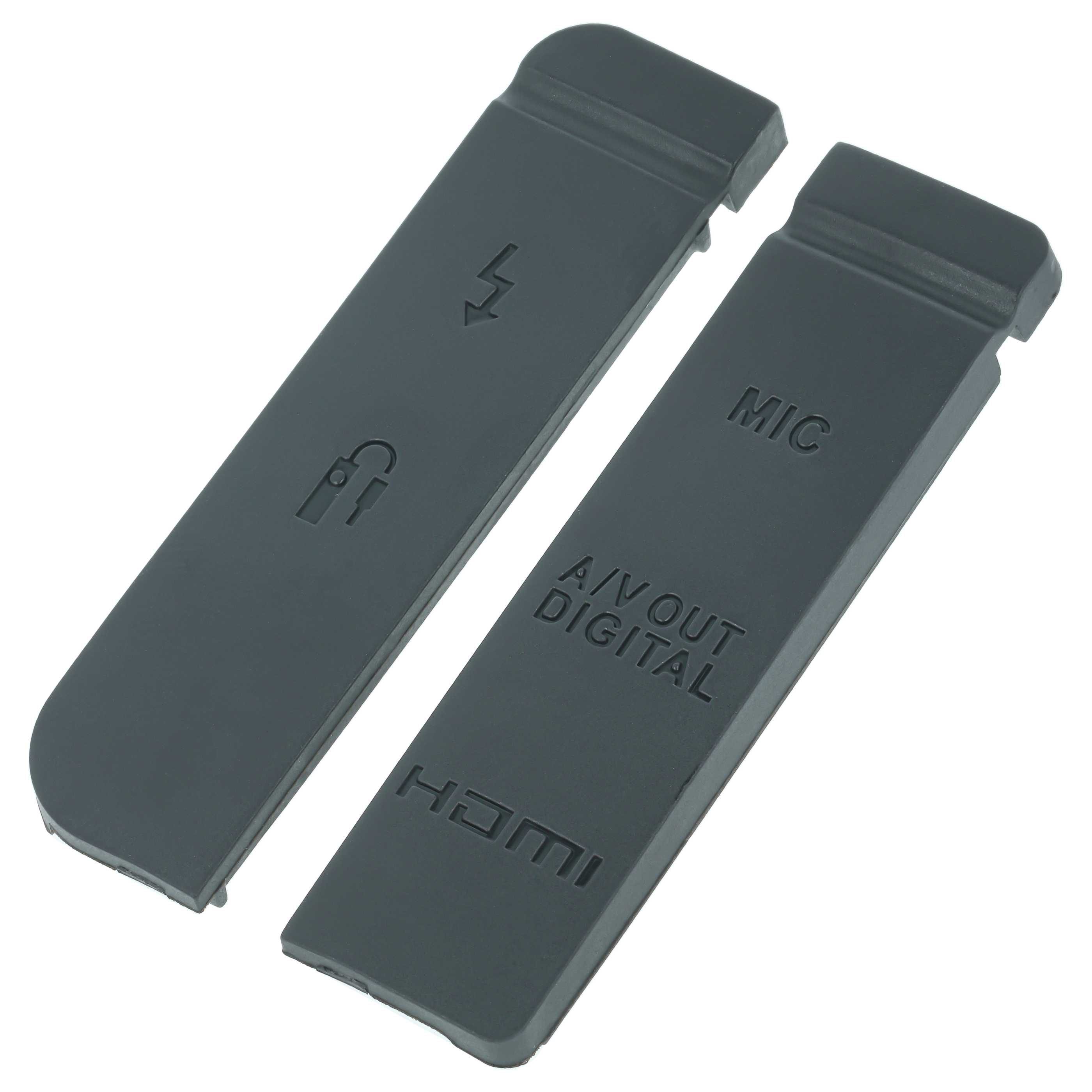 2x Capuchon de prise pour appareil photo Canon EOS 7D - HDMI, A/V numérique, micro, PC-/Flash, télécommande