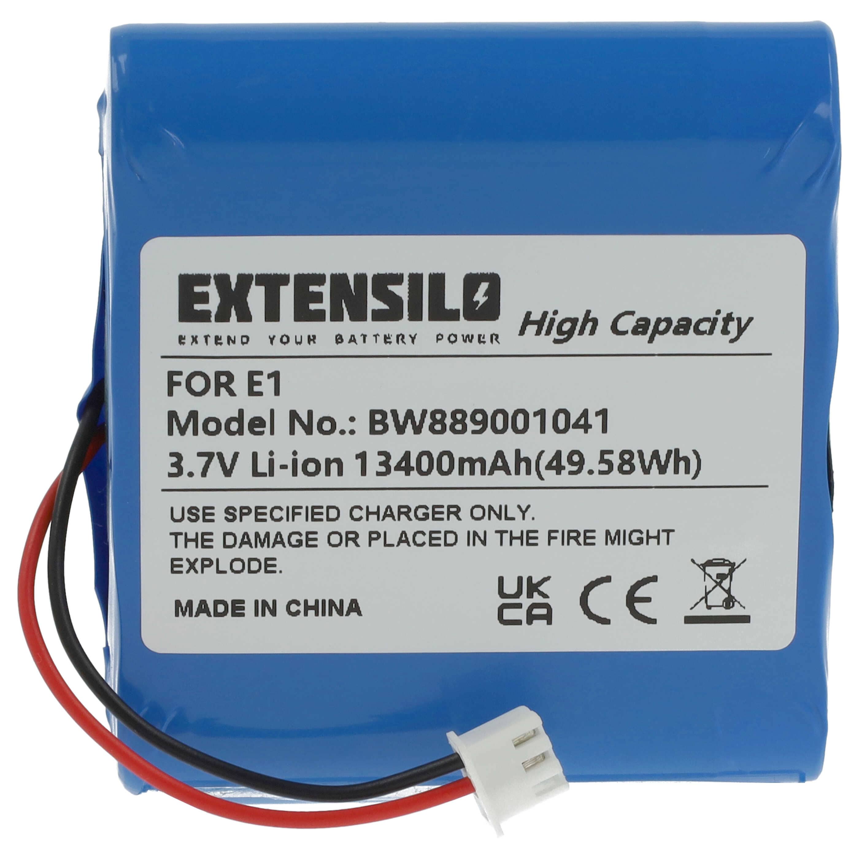 DAB Radio Battery replaces Pure E1 - 13400 mAh 3.7 V Li-Ion