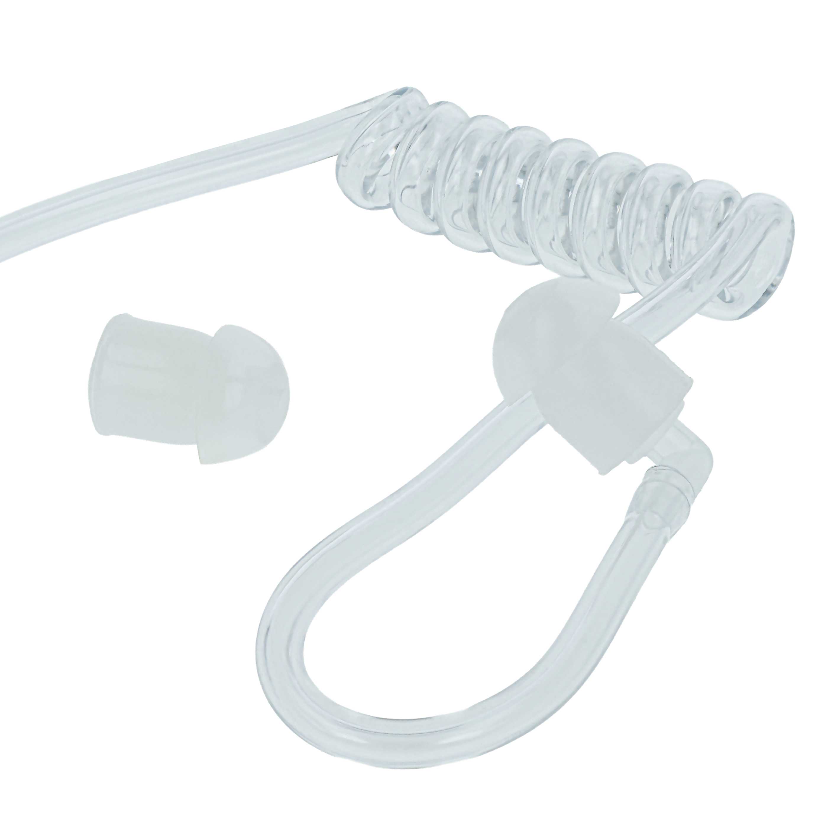 Tubo acustico per Headset - incl. 2x olive auricolari, trasparente