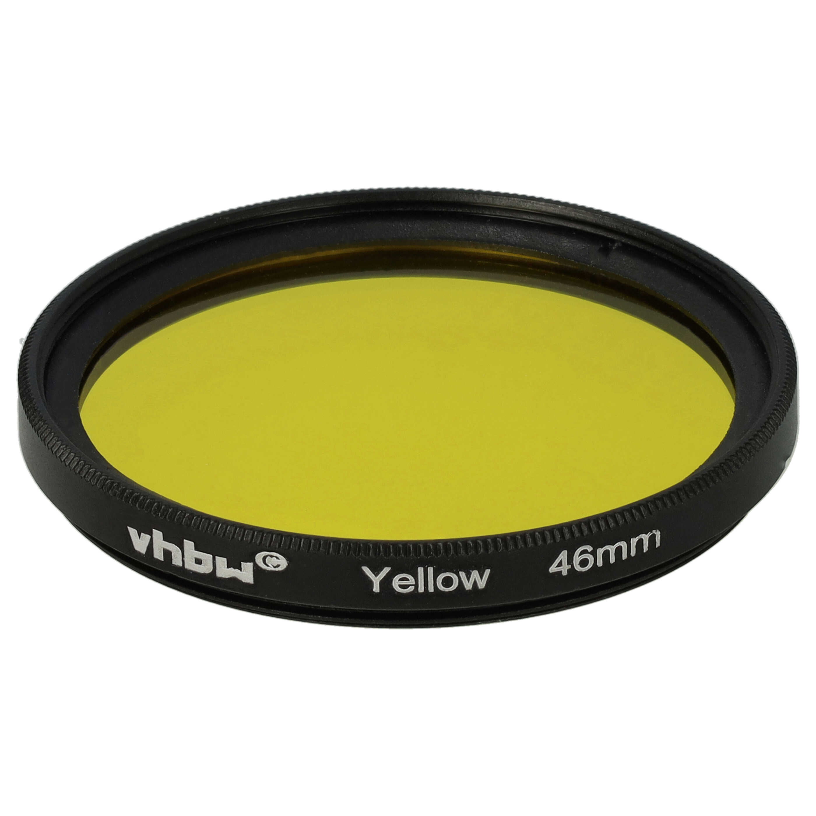 Filtr fotograficzny na obiektywy z gwintem 46 mm - filtr żółty