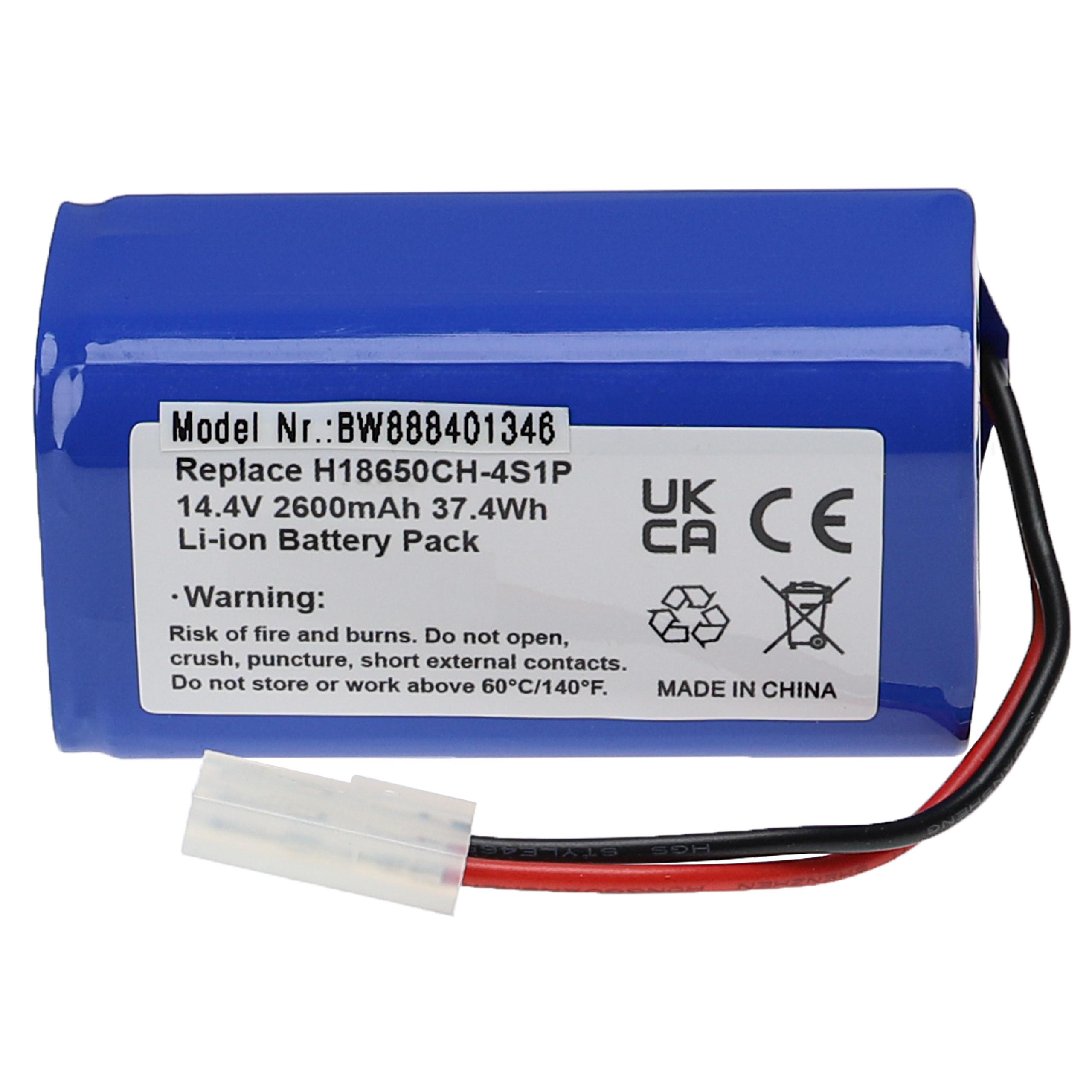 Batterie remplace Xiaomi H18650CH-4S1P pour robot aspirateur - 2600mAh 14,4V Li-ion