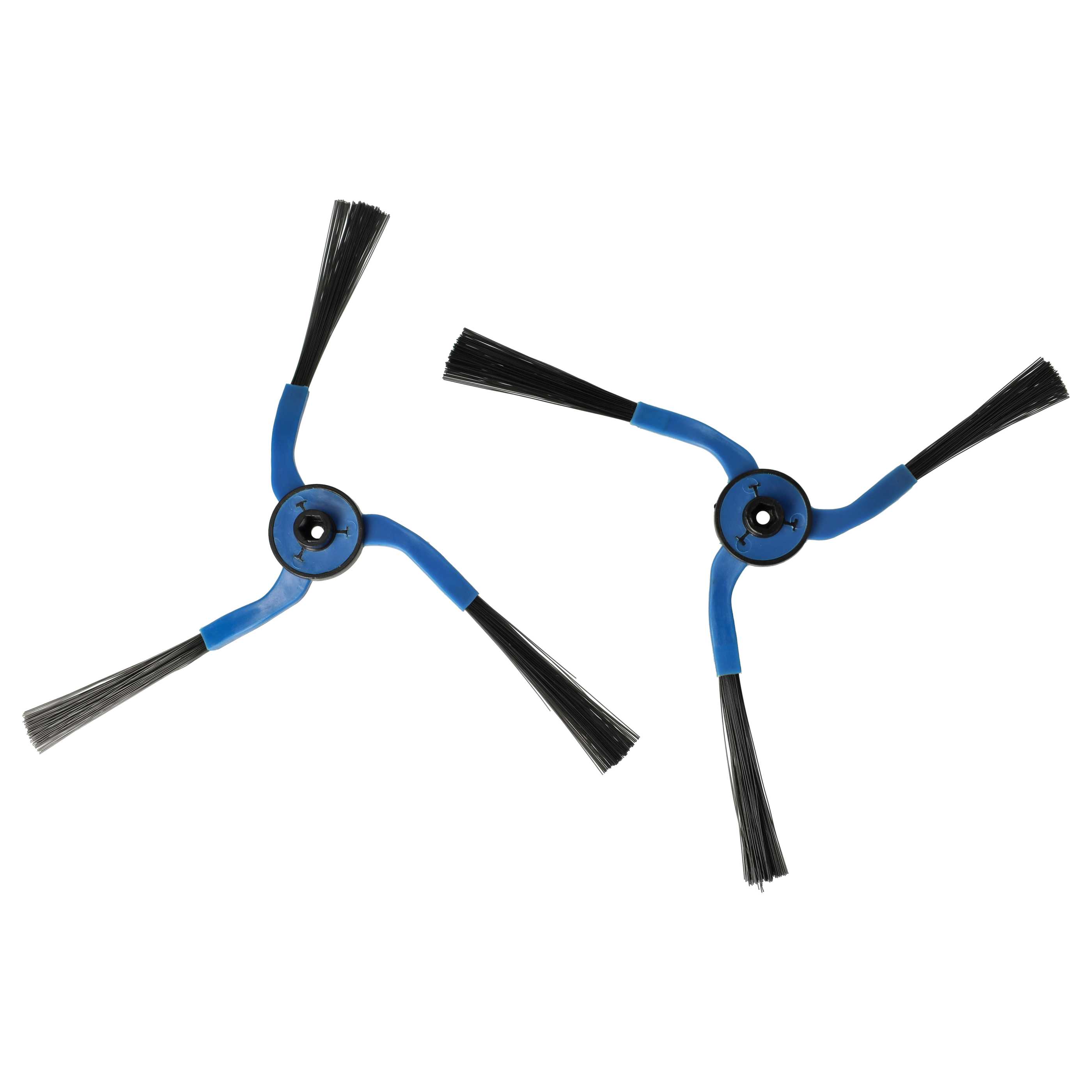 4x Spazzola laterale (dx/sx) a 3 bracci per robot aspirapolvere Samsung SR87xx - nero / blu