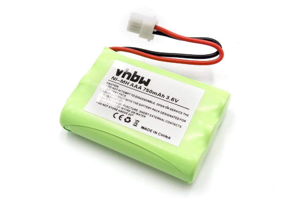 Batterie remplace Slendertone 3AAA750 pour appareil médical - 750mAh 3,6V NiMH