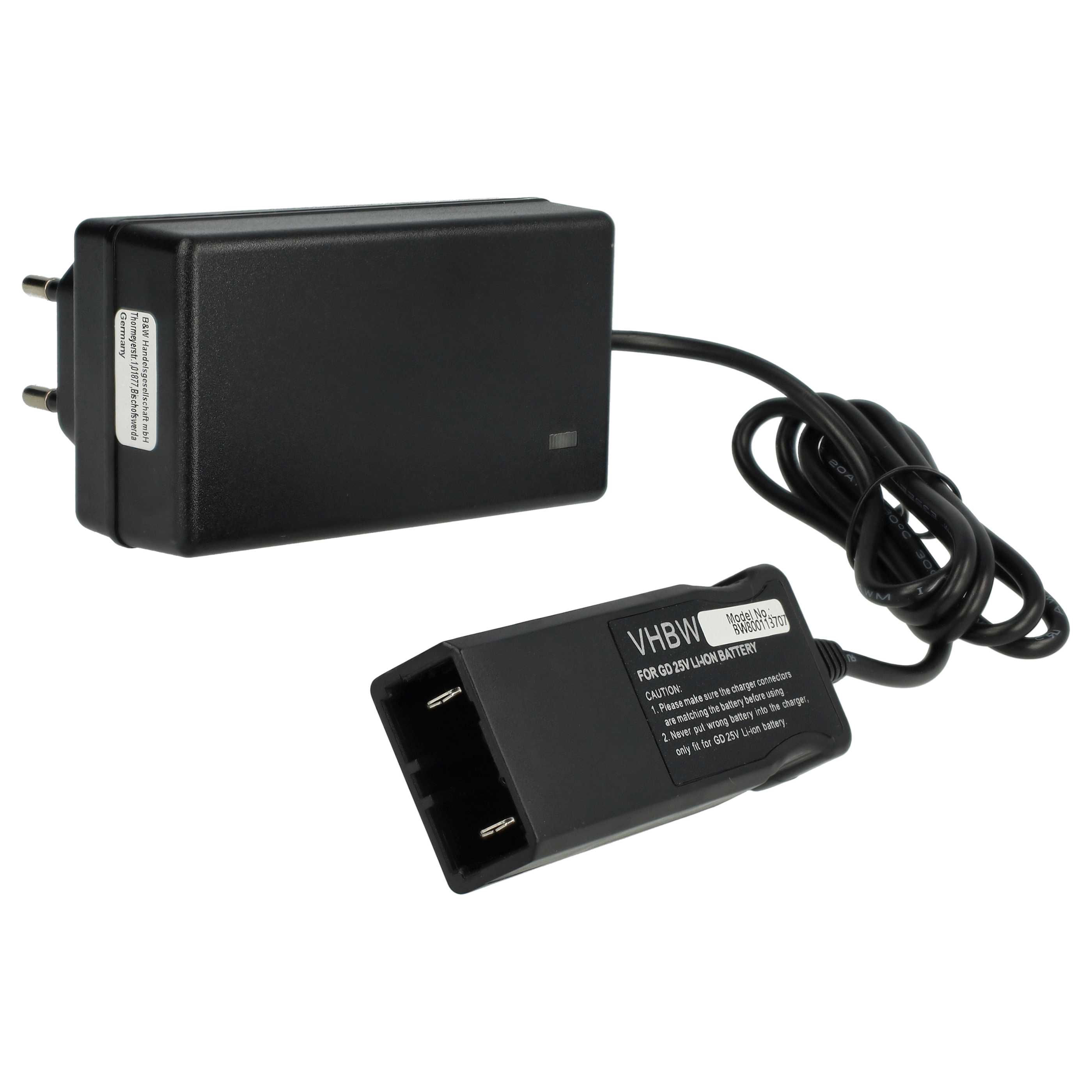 Charger suitable for Gardena 4025-20, 380 LI Battery-Powered Robot Lawn Mower Li-Ion Batteries (25V)
