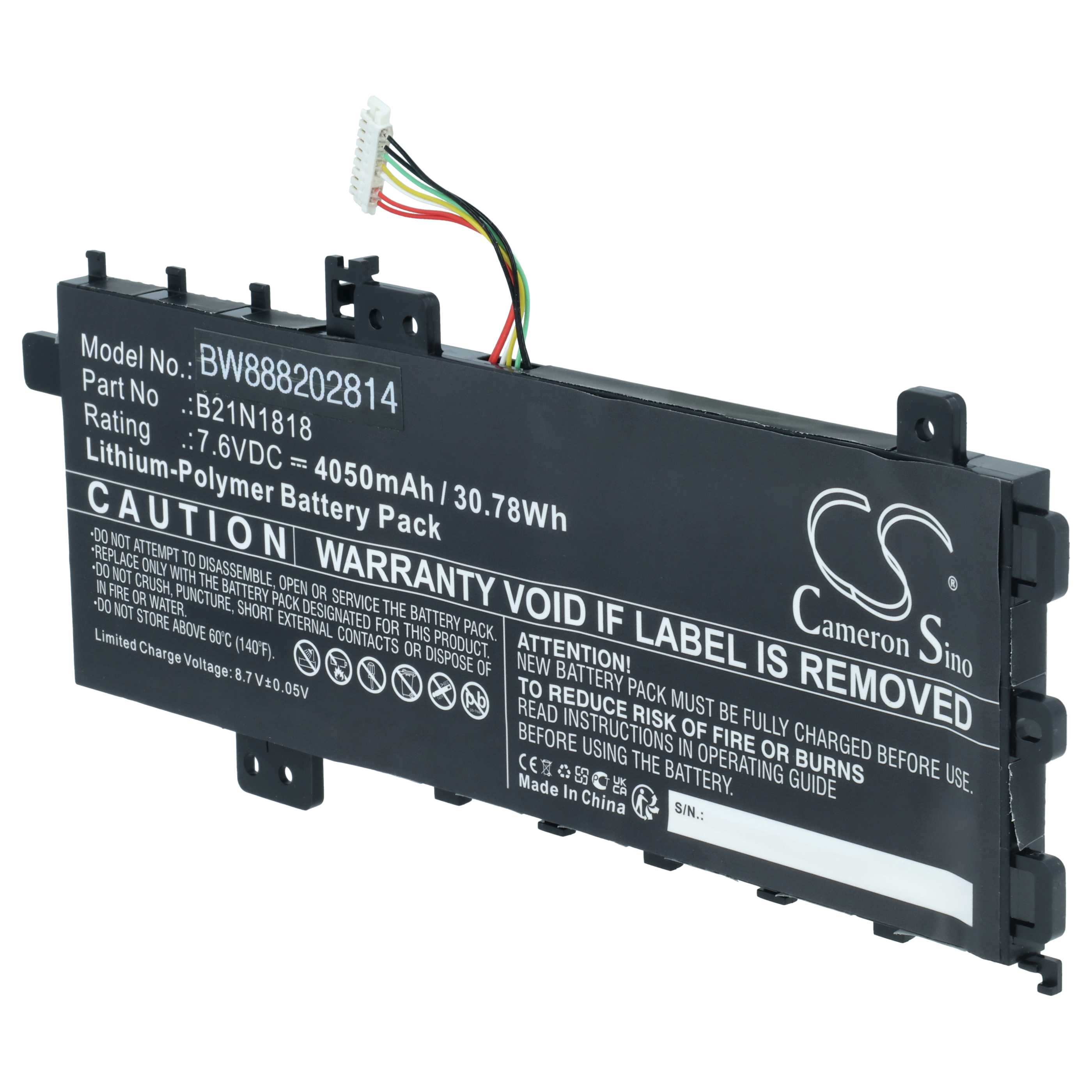 Batterie remplace Asus 0B200-03190400E, 0B200-03190400 pour ordinateur portable Asus- 4050mAh 7,6V Li-polymère