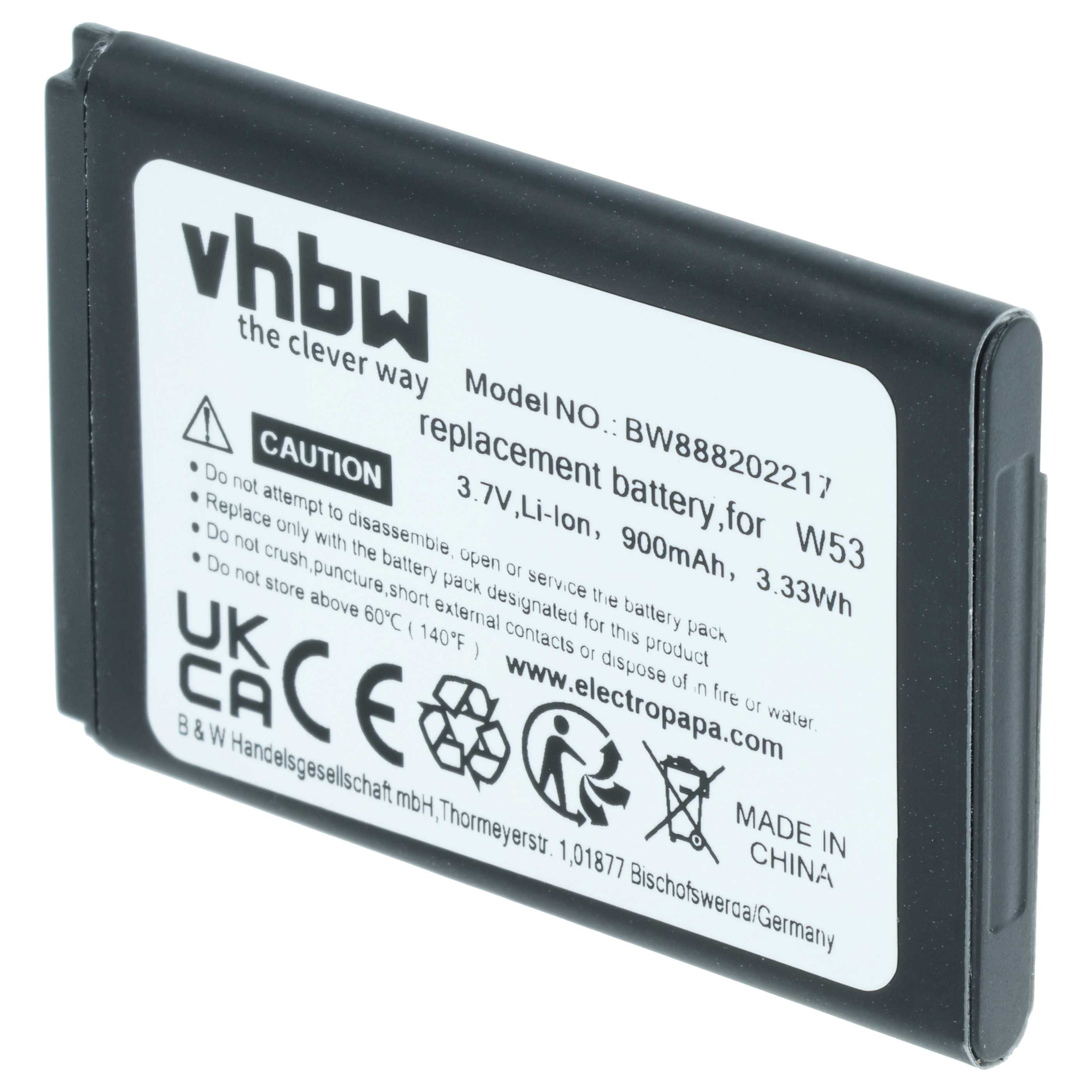Akumulator do telefonu stacjonarnego zamiennik Yealink YLLP463346C800CLS, W53-BATT - 900 mAh 3,7 V Li-Ion