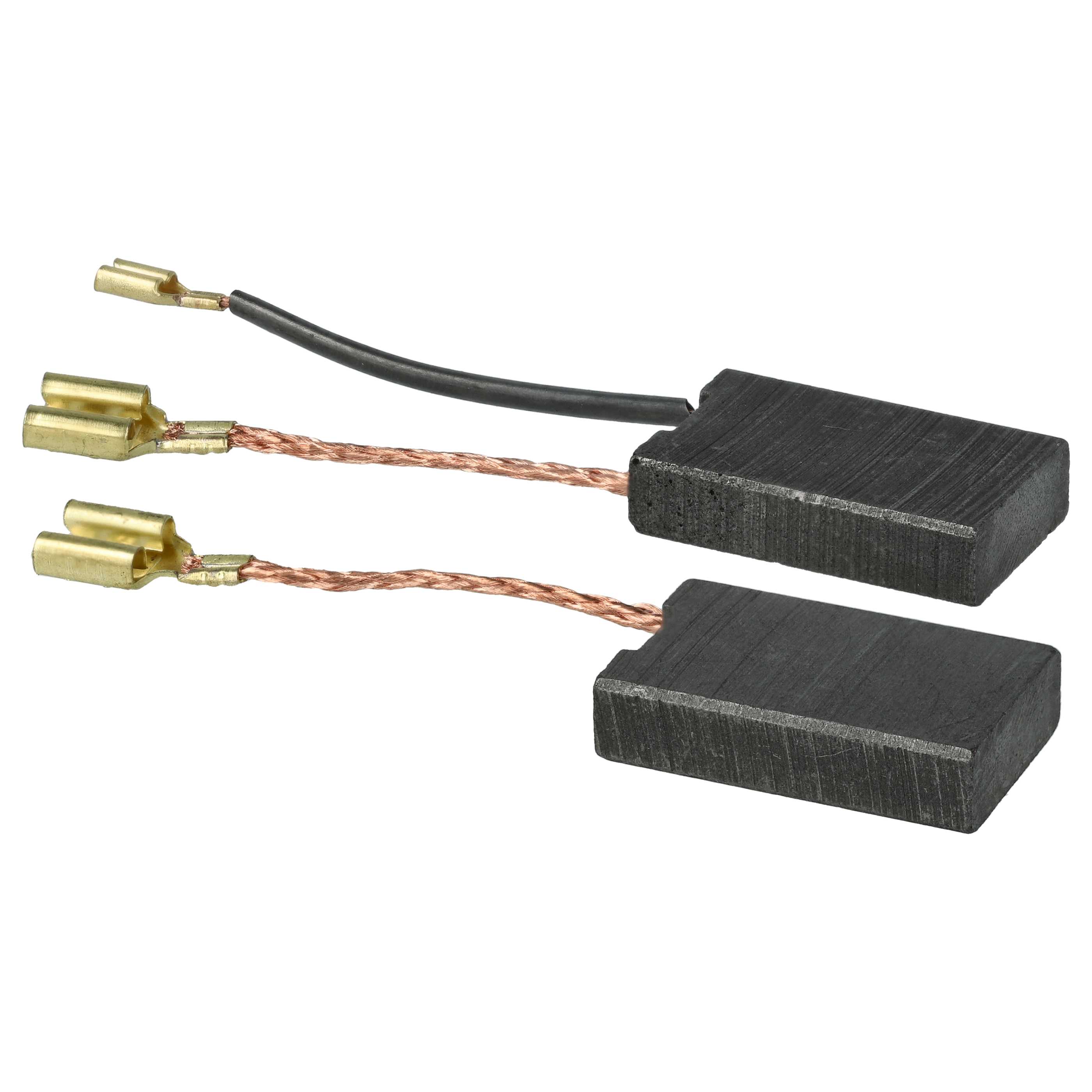 2x Szczotka węglowa zam. Bosch 1617000750 + płaska wsuwka, 6,2 x 15,9 x 26,1 mm