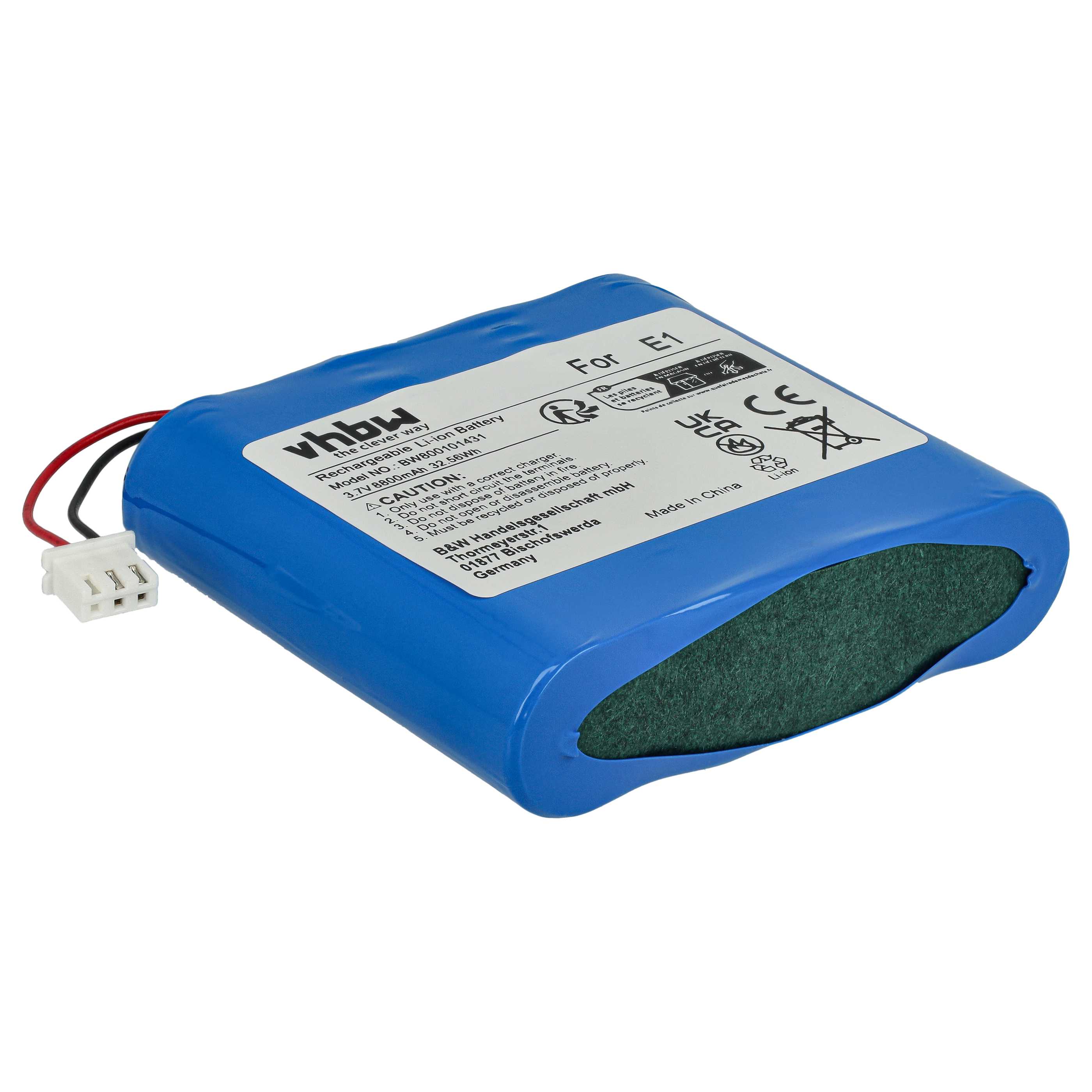 DAB Radio Battery replaces Pure E1 - 8800 mAh 3.7 V Li-Ion