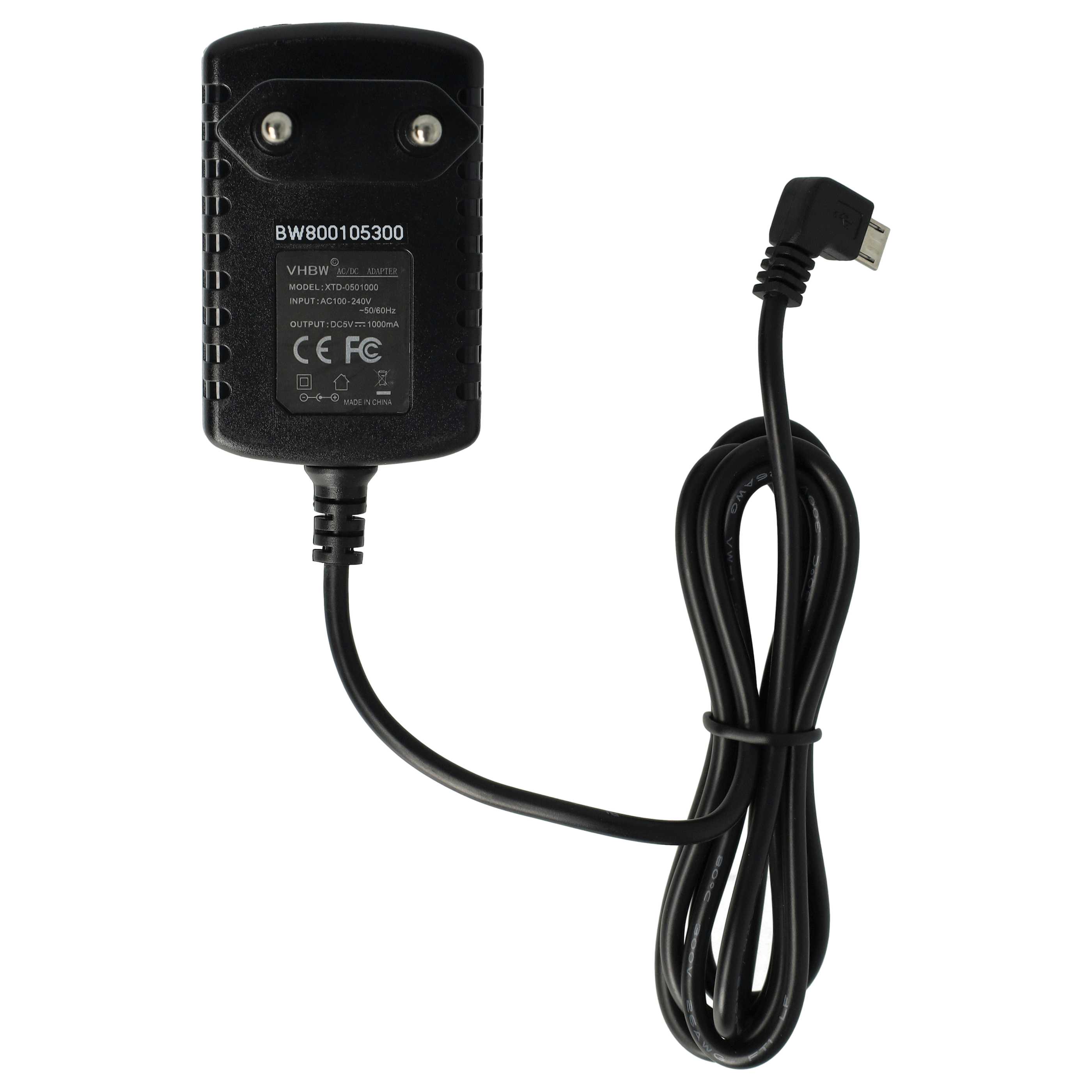 Micro USB Charger replaces Philips CP1759/01, CP1484/01 for Philips Electric Devices etc. - 1.0 A / 5 V