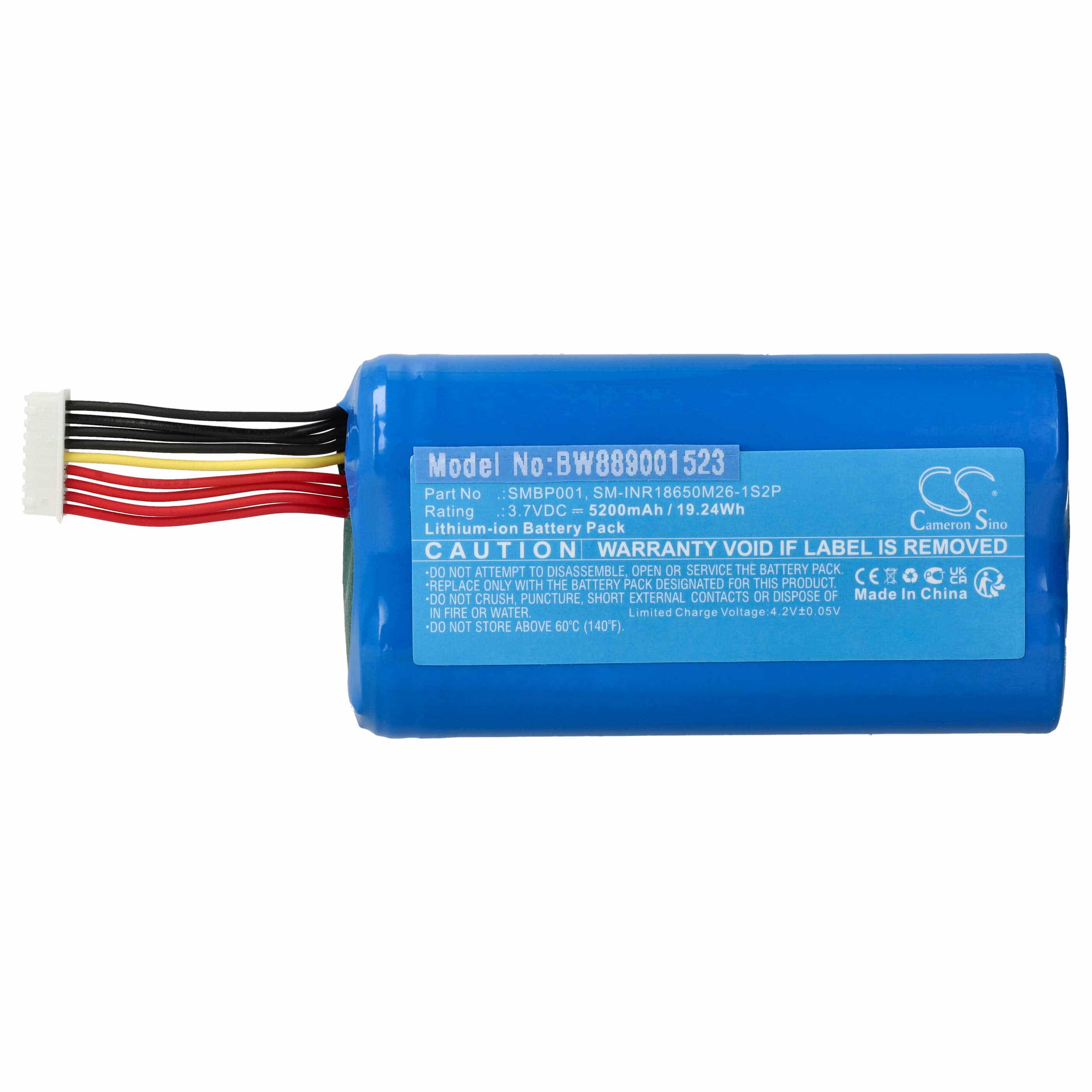 Barcode Scanner POS Battery Replacement for Sunmi SM-INR18650M26-1S2P, SMBP001 - 5200 mAh 3.7 V Li-Ion